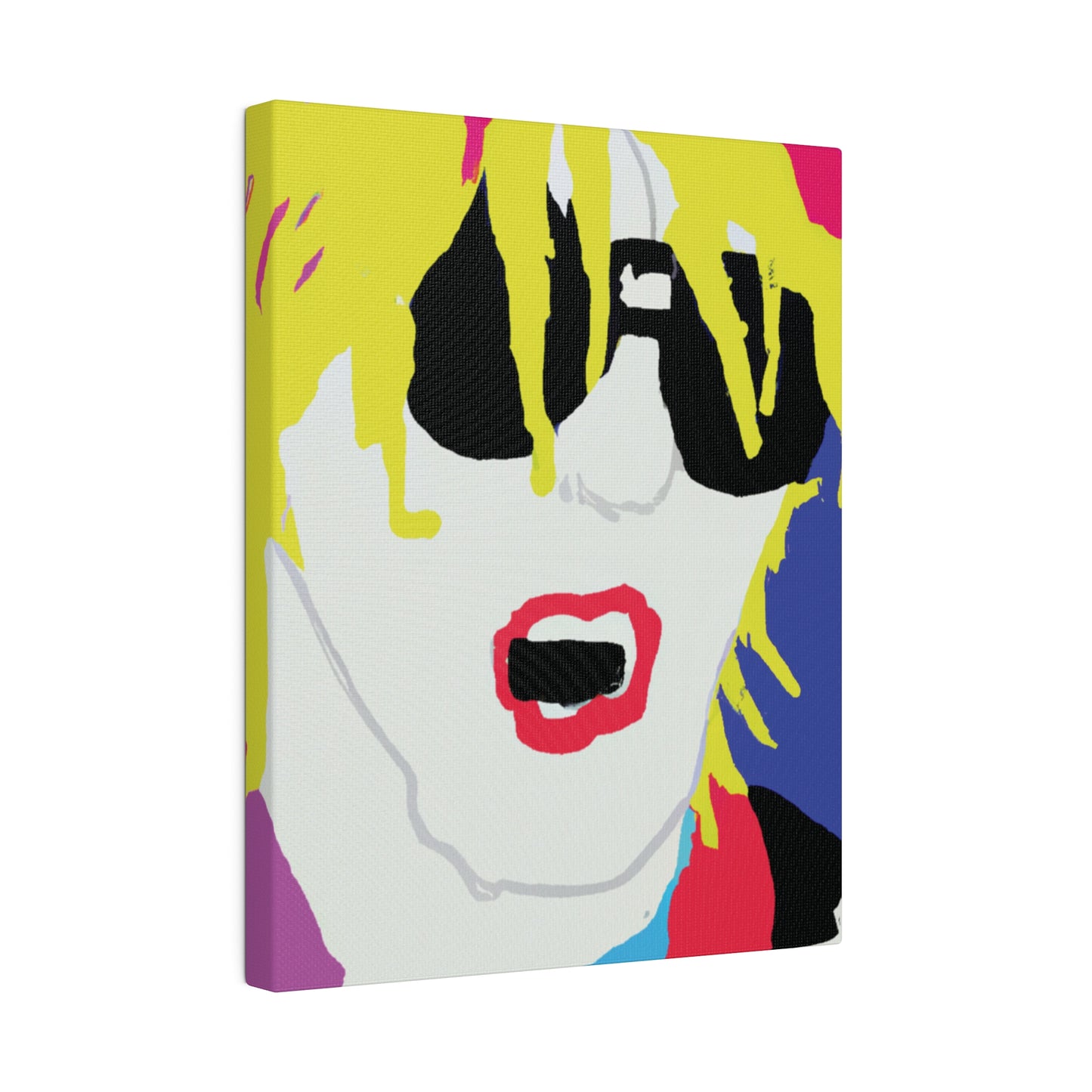 5917X - Rockstar Painting Print | Face | Abstract | Poster | Home Decor | Wall Art | Music Art | Canvas