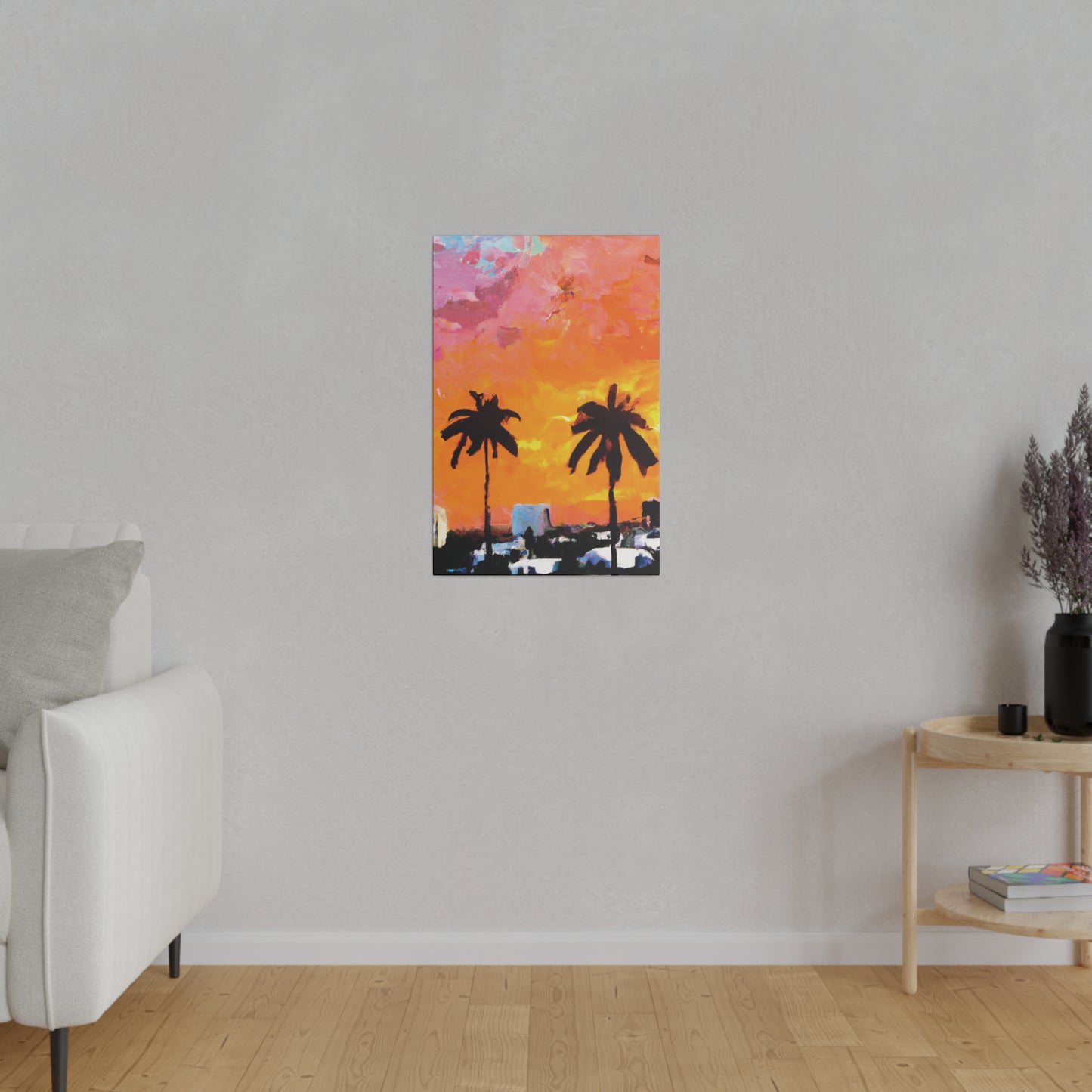 2759A - Miami Beach Sunset Painting Print | Miami | Beach | Sunset | Poster | Home Decor | Wall Art | Canvas