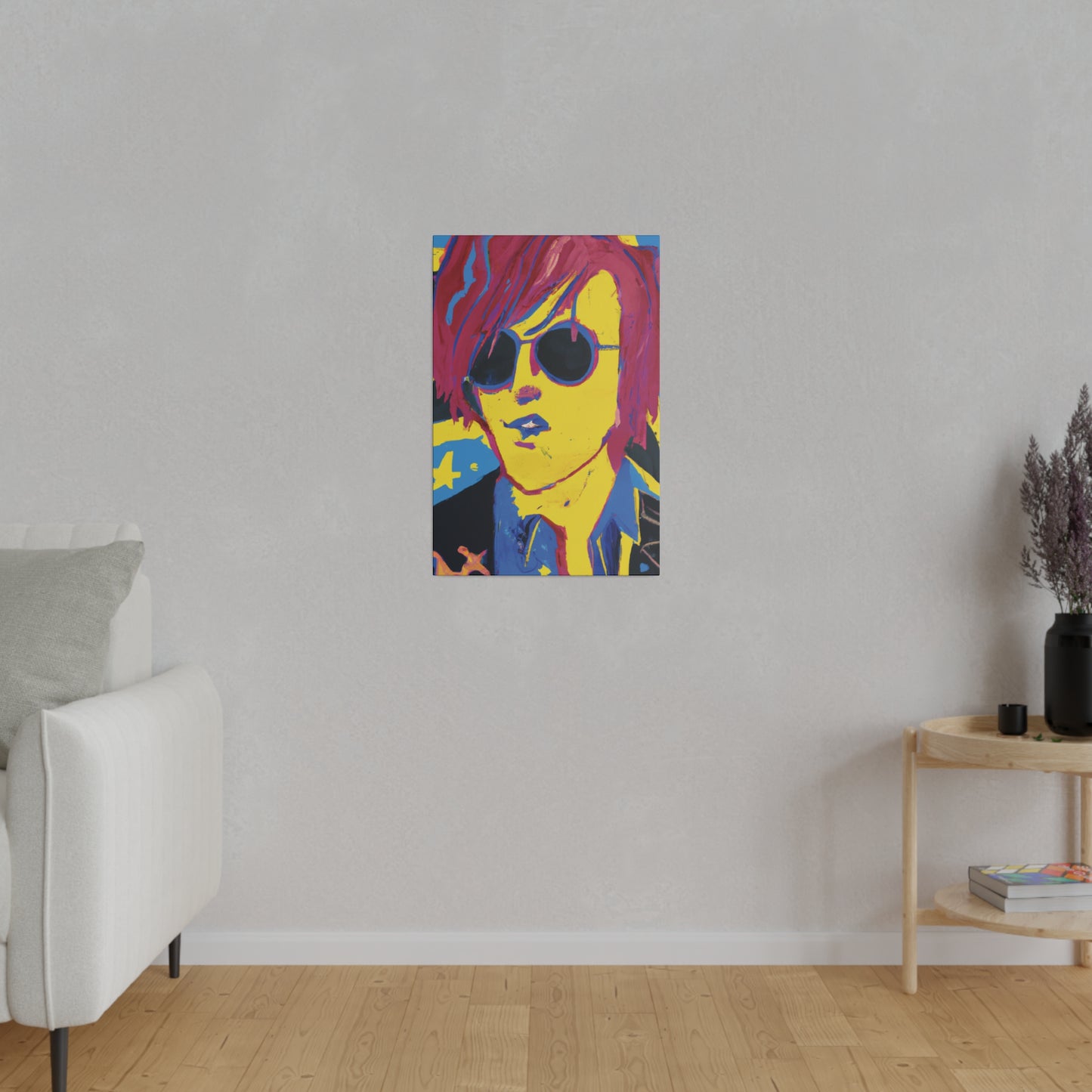 4543H - Rockstar Painting Print | Face | Abstract | Poster | Home Decor | Wall Art | Music Art | Canvas