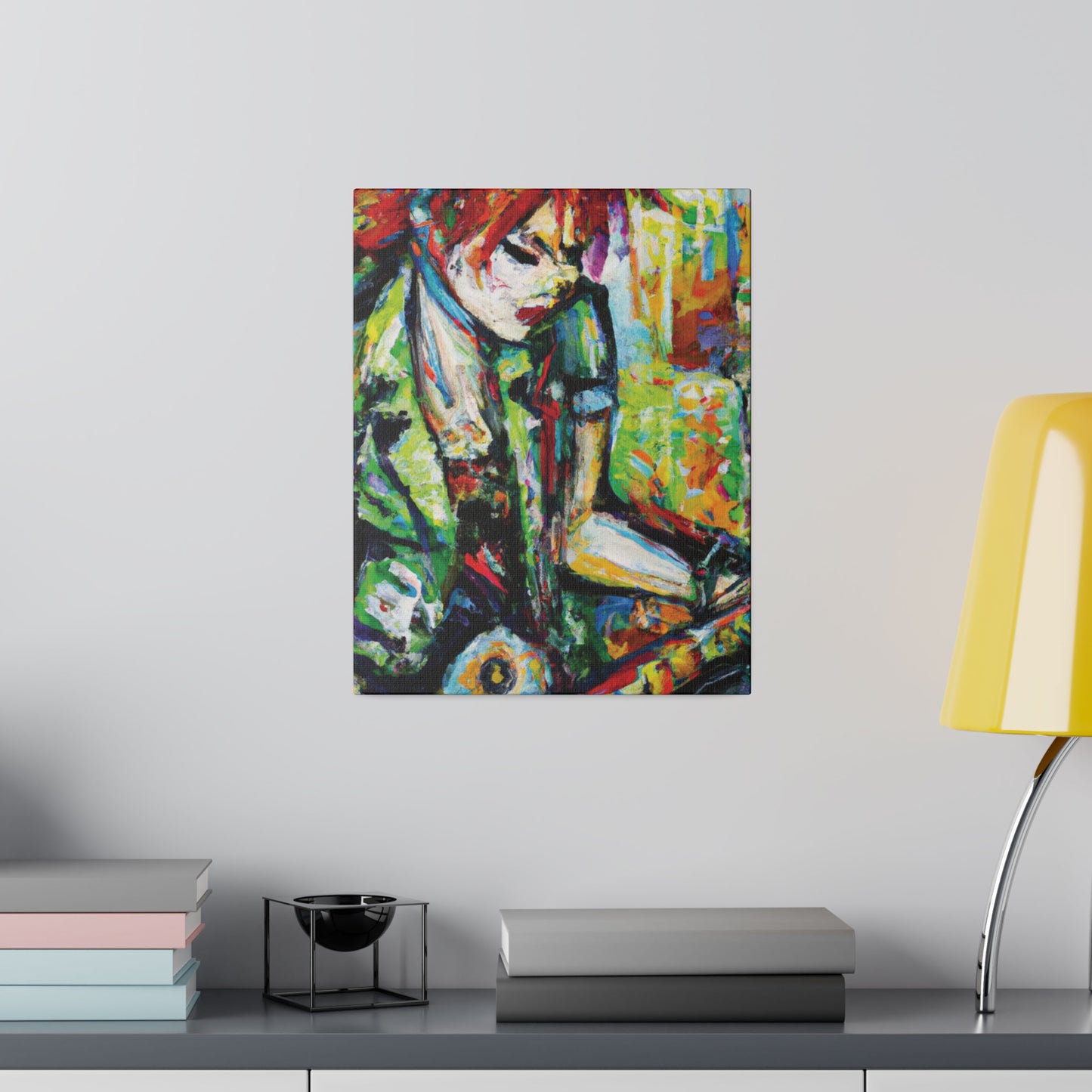 2204G - Rockstar Oil Painting Style Print | Poster | Home Decor | Wall Art | Music Art | Canvas