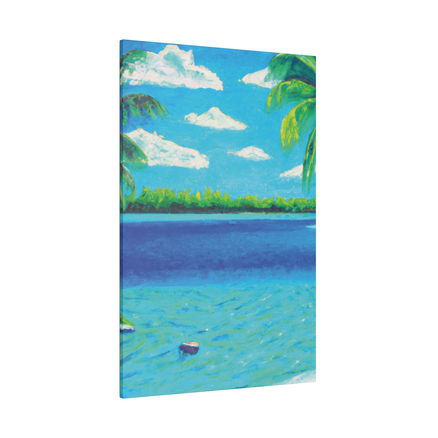 4513K - Bahamas Ocean Painting Print | Bahamas | Ocean | Beach | Poster | Home Decor | Wall Art | Canvas