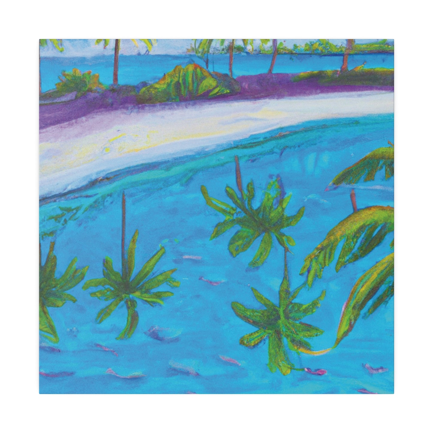 9138P - Bahamas Ocean Painting Print | Bahamas | Ocean | Beach | Poster | Home Decor | Wall Art | Canvas