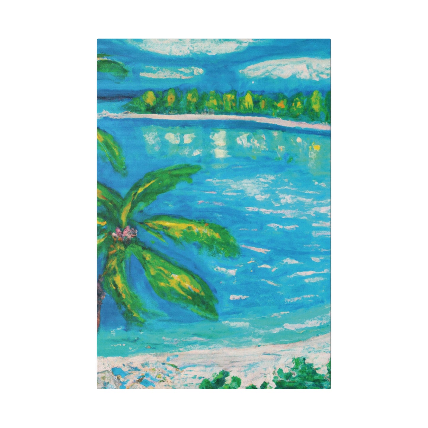 8776T - Bahamas Ocean Painting Print | Bahamas | Ocean | Beach | Poster | Home Decor | Wall Art | Canvas