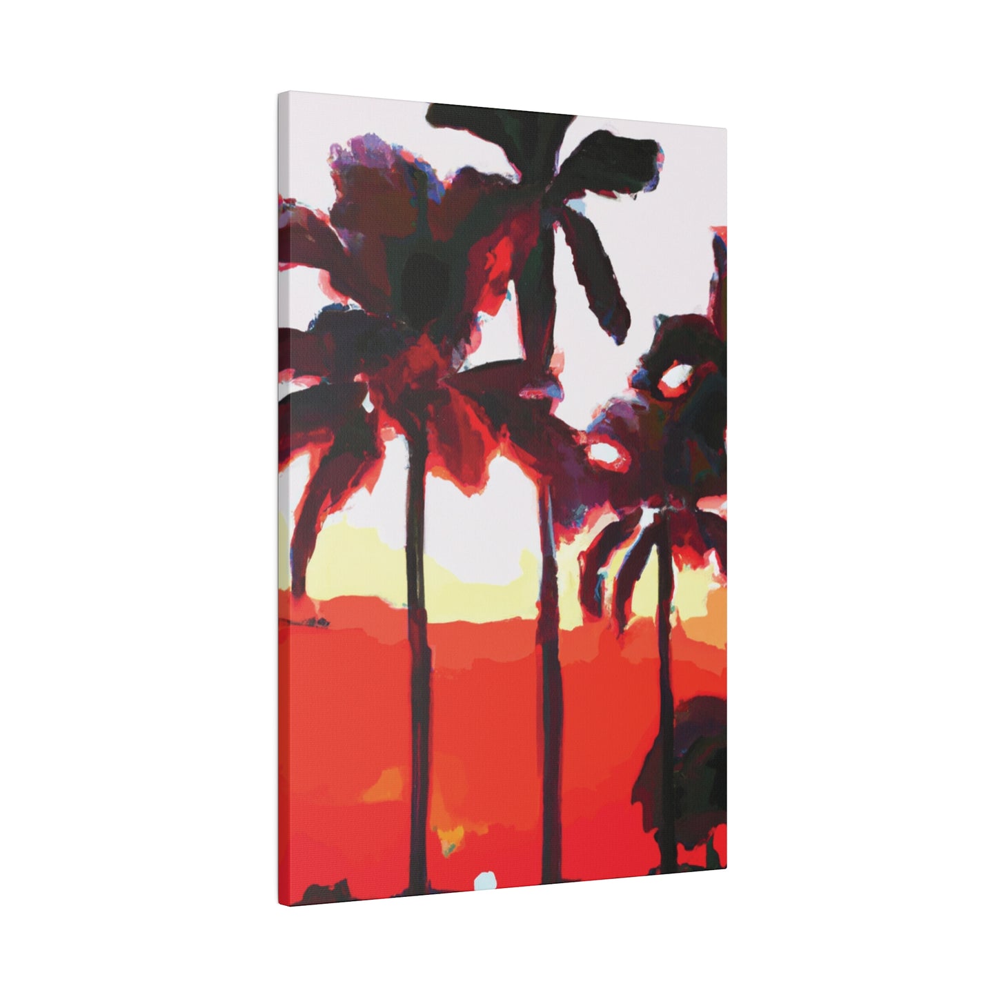 6831K - Miami Beach Sunset Painting Print | Miami | Beach | Sunset | Poster | Home Decor | Wall Art | Canvas