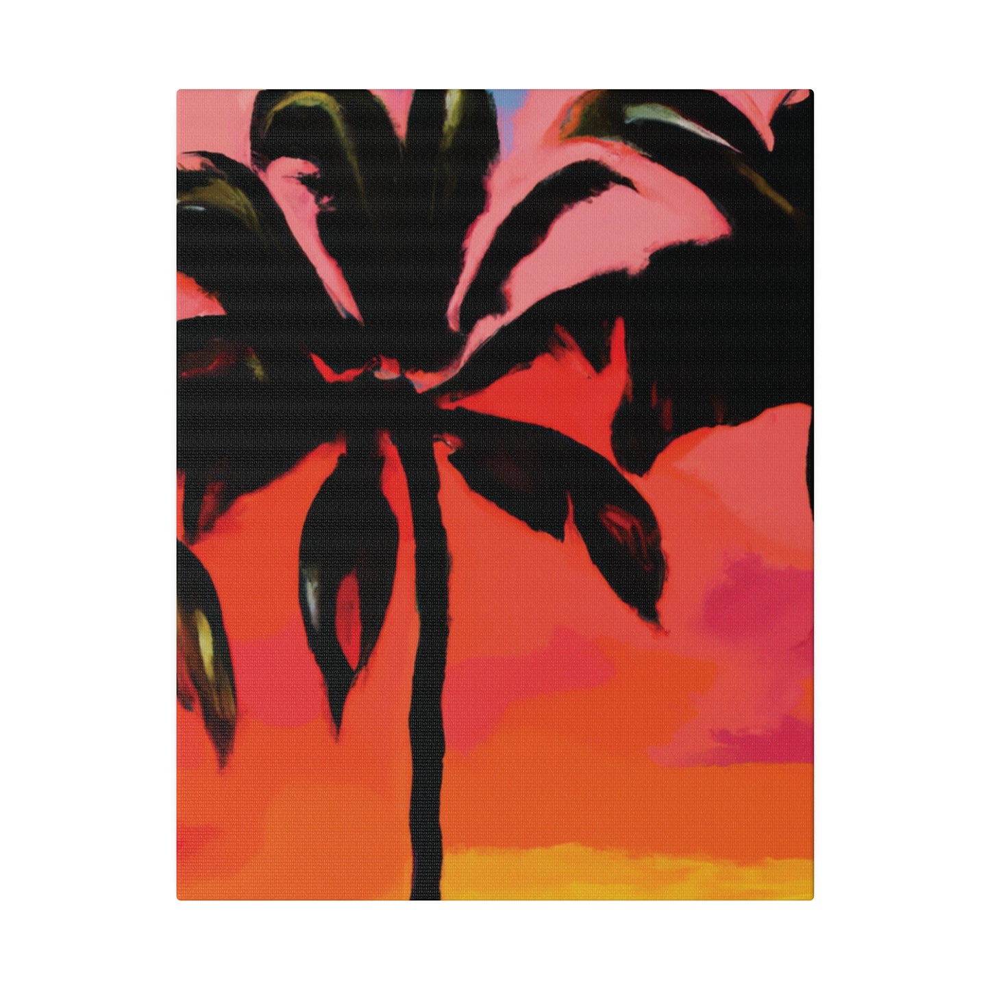 8093Z - Miami Beach Sunset Painting Print | Miami | Beach | Sunset | Poster | Home Decor | Wall Art | Canvas