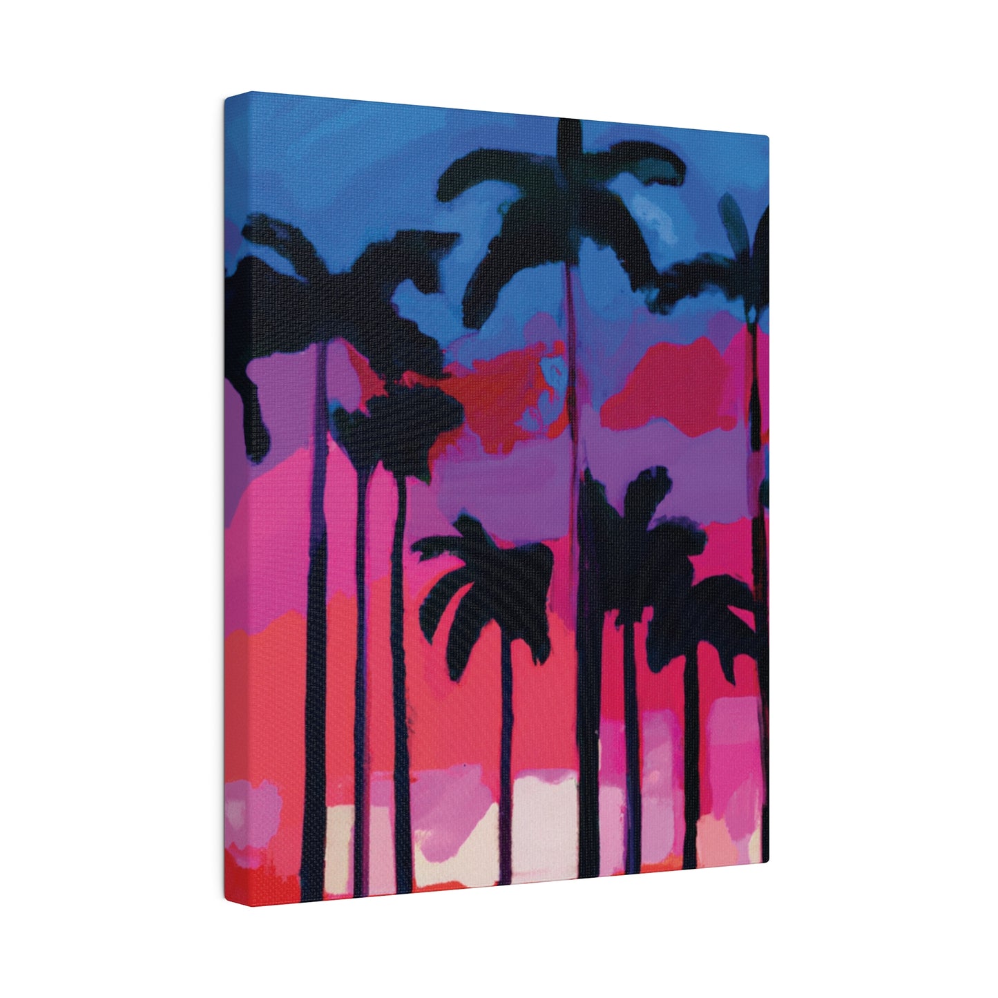 7245Y - Miami Beach Sunset Painting Print | Miami | Beach | Sunset | Poster | Home Decor | Wall Art | Canvas