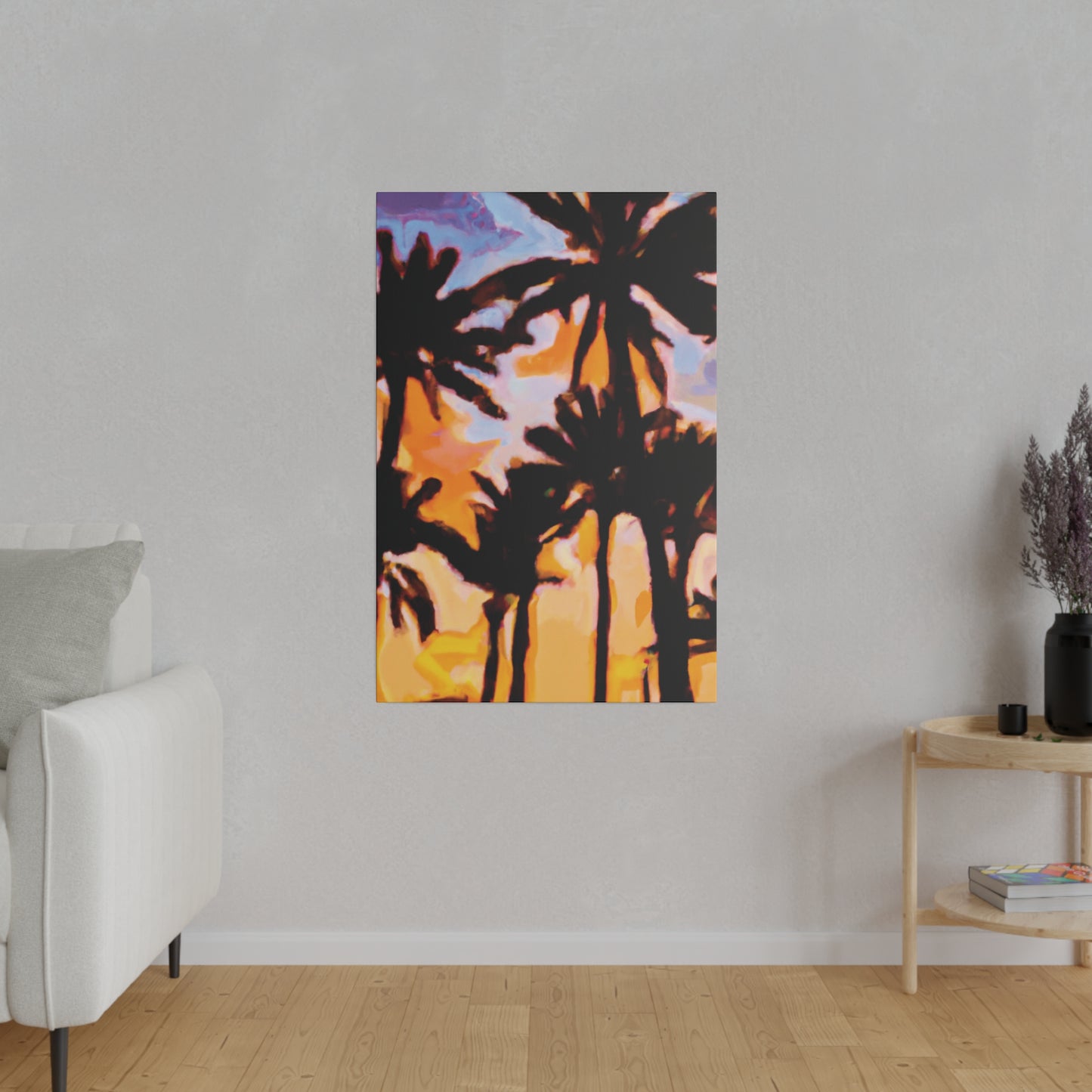 6159K - Miami Beach Sunset Painting Print | Miami | Beach | Sunset | Poster | Home Decor | Wall Art | Canvas