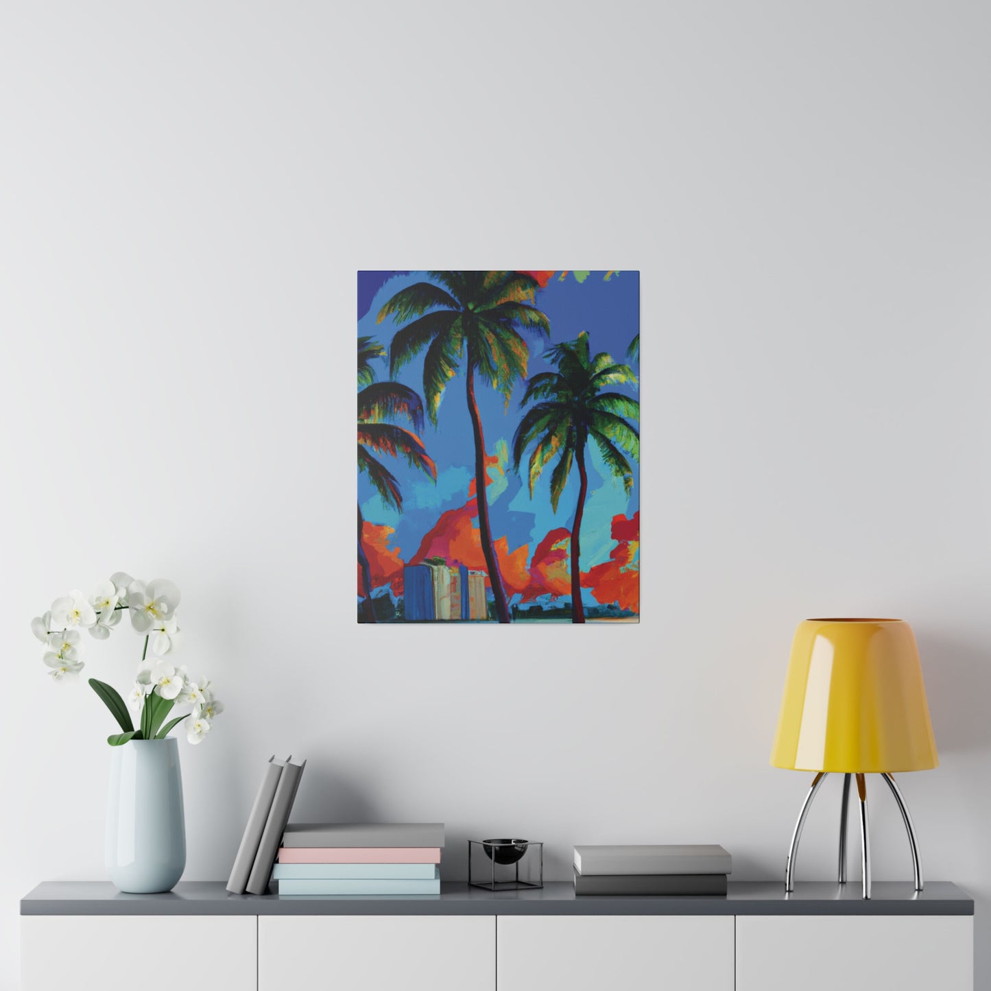 7382G - Miami Beach Sunset Painting Print | Miami | Beach | Sunset | Poster | Home Decor | Wall Art | Canvas