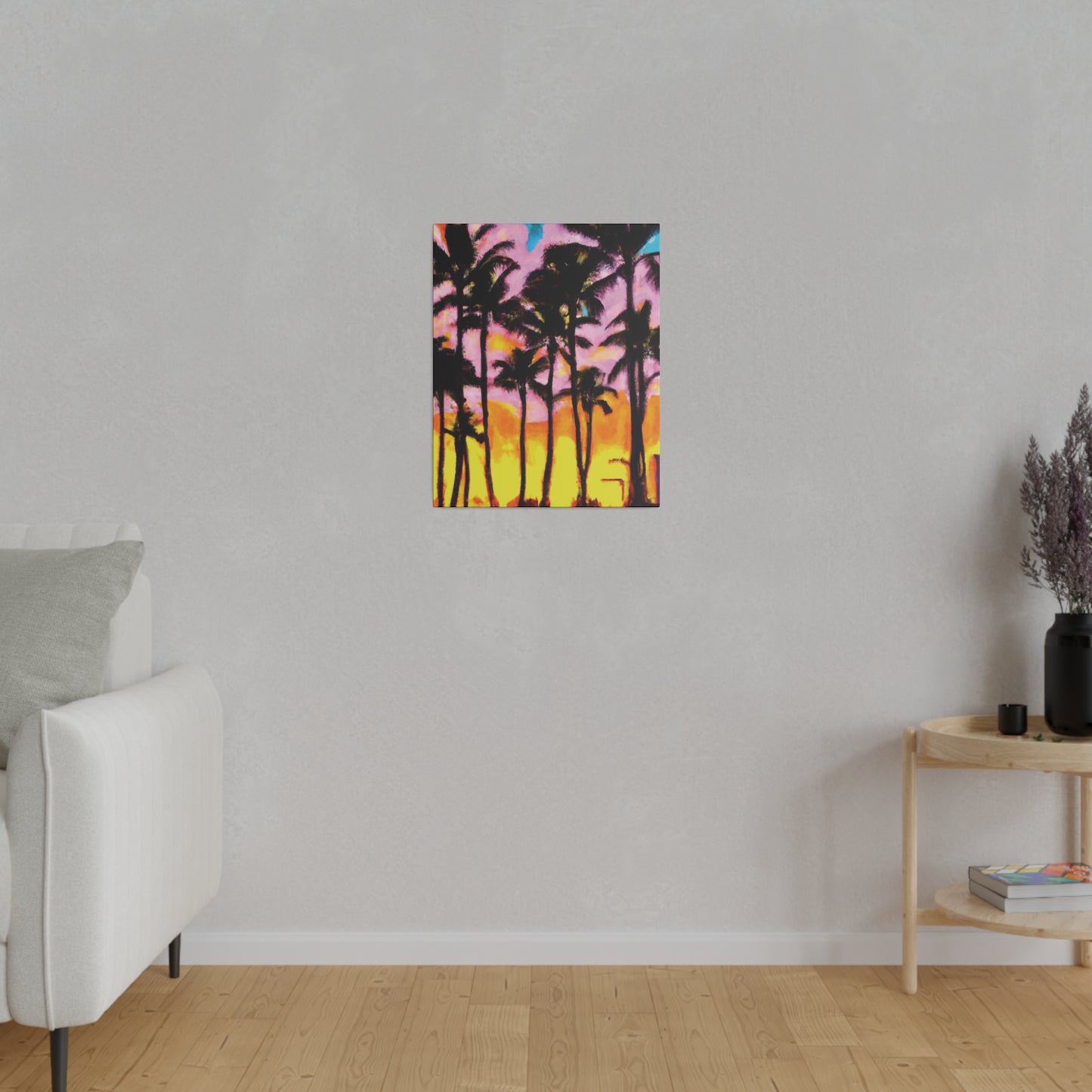 6202Q - Miami Beach Sunset Painting Print | Miami | Beach | Sunset | Poster | Home Decor | Wall Art | Canvas