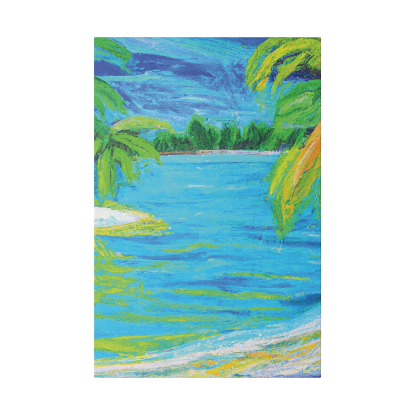 9709k - Bahamas Ocean Painting Print | Bahamas | Ocean | Beach | Poster | Home Decor | Wall Art | Canvas
