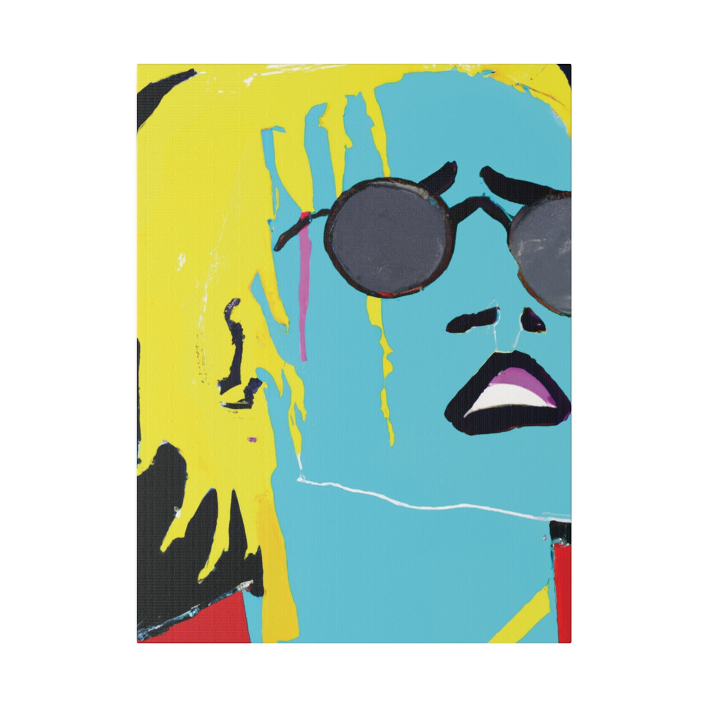 3863S - Rockstar Painting Print | Face | Abstract | Poster | Home Decor | Wall Art | Music Art | Canvas