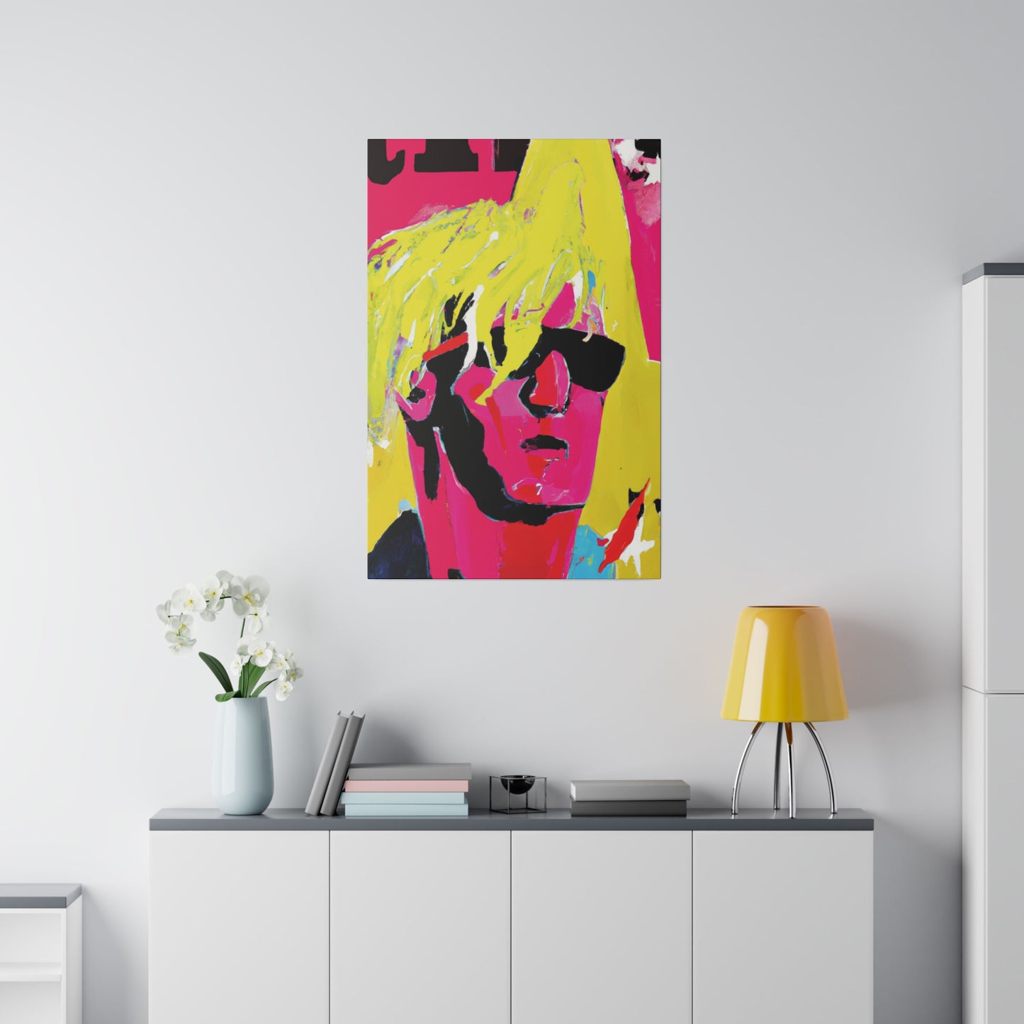 5130P - Rockstar Painting Print | Face | Abstract | Poster | Home Decor | Wall Art | Music Art | Canvas