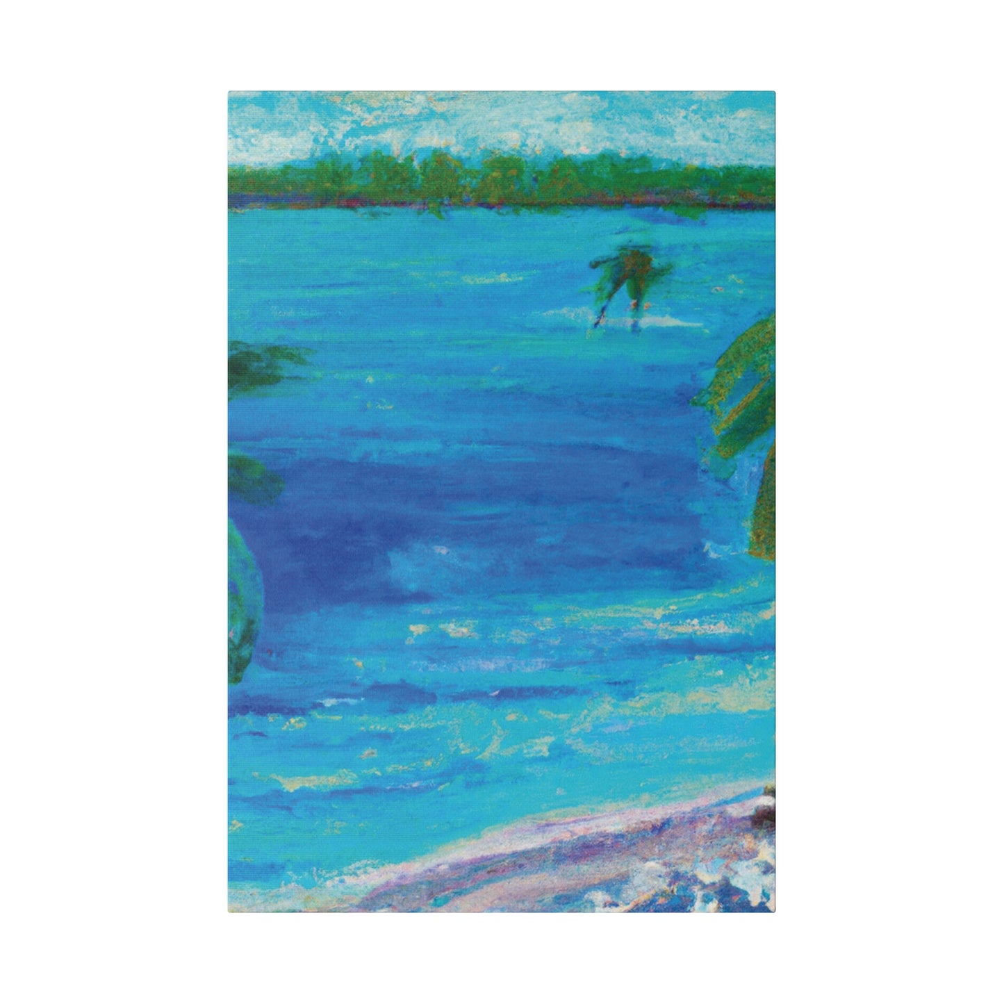 5105Q - Bahamas Ocean Painting Print | Bahamas | Ocean | Beach | Poster | Home Decor | Wall Art | Canvas