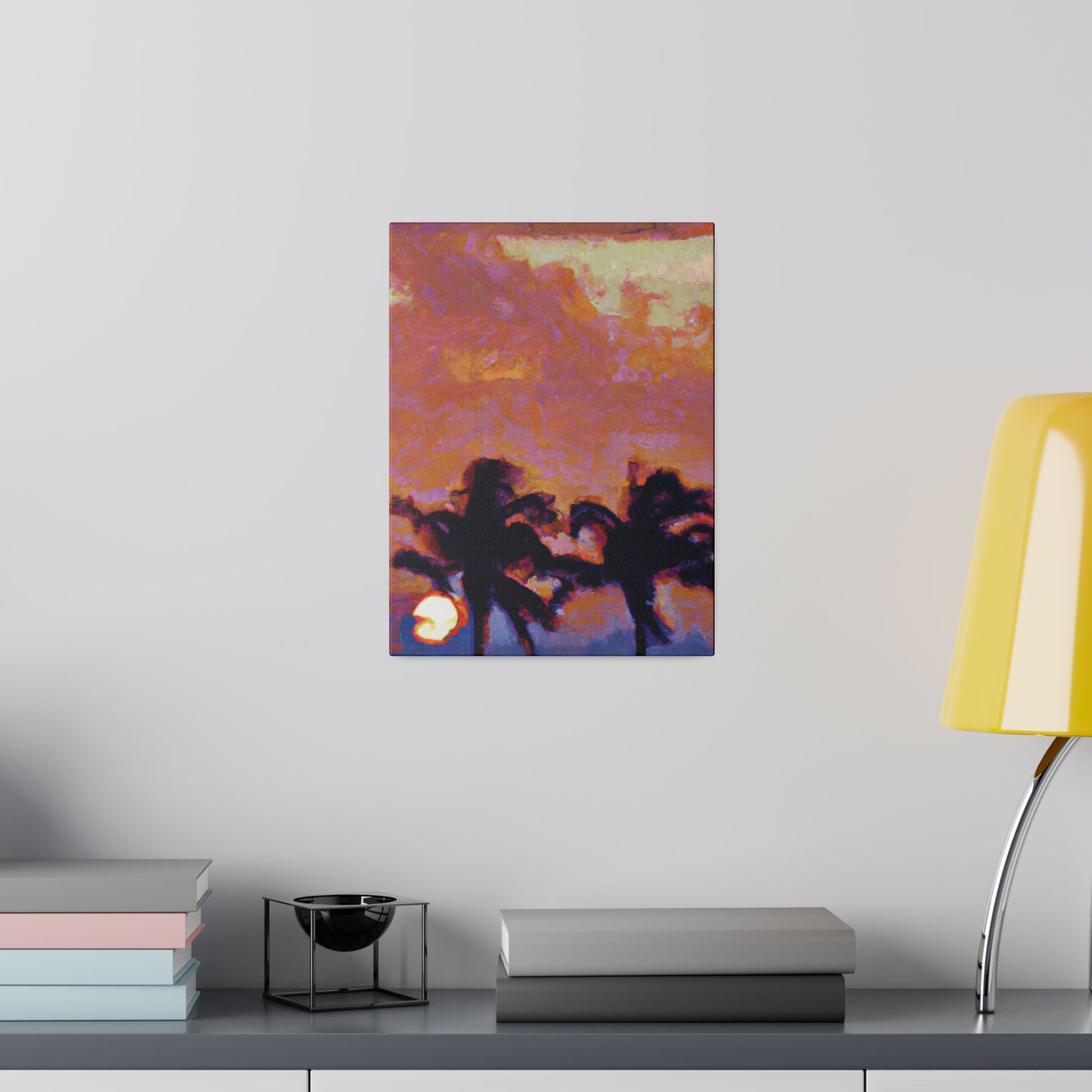 8235O - Miami Beach Sunset Painting Print | Miami | Beach | Sunset | Poster | Home Decor | Wall Art | Canvas