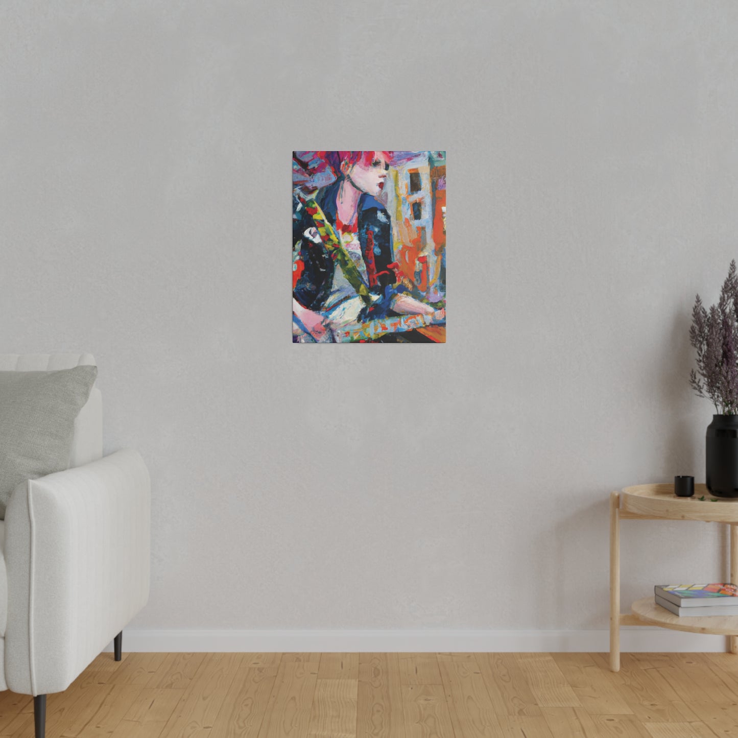 3276D - Rockstar Oil Painting Style Print | Poster | Home Decor | Wall Art | Music Art | Canvas