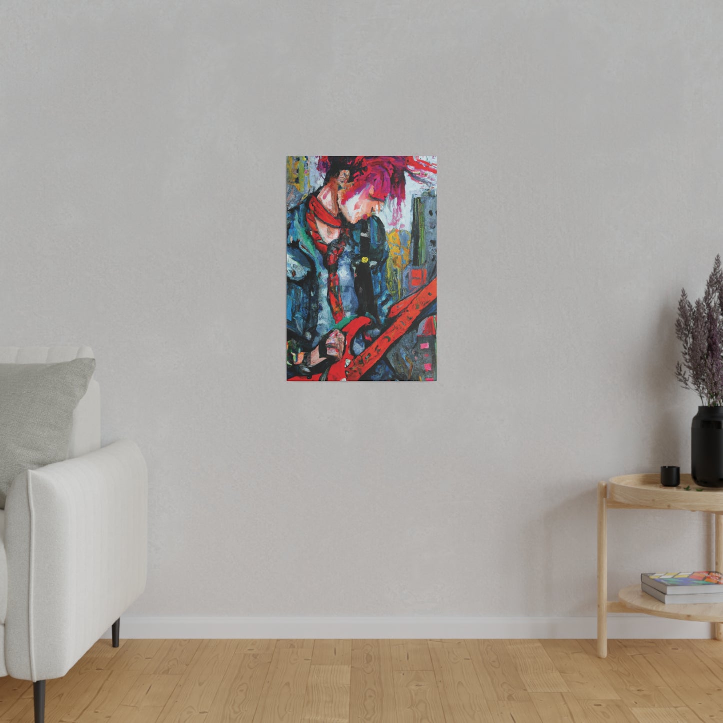 4972T - Rockstar Oil Painting Style Print | Poster | Home Decor | Wall Art | Music Art | Canvas