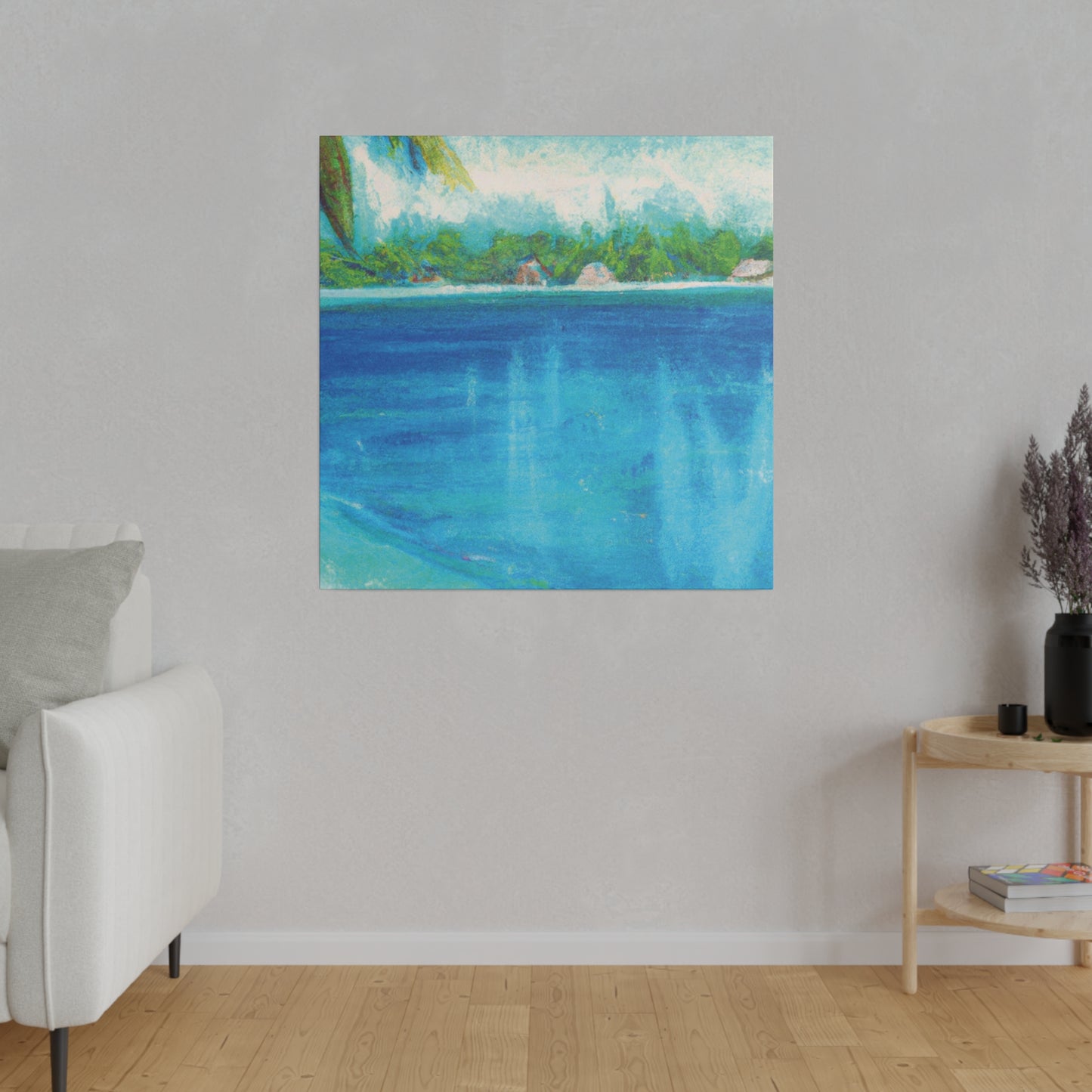 3198N - Bahamas Ocean Painting Print | Bahamas | Ocean | Beach | Poster | Home Decor | Wall Art | Canvas