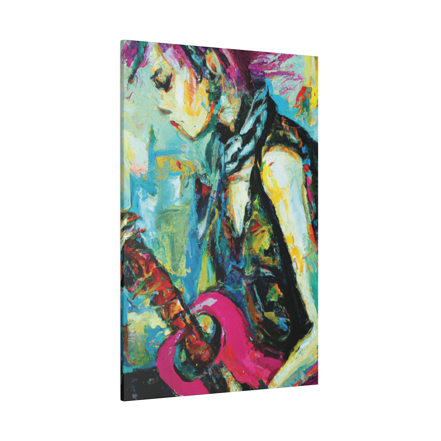 4727S - Rockstar Oil Painting Style Print | Poster | Home Decor | Wall Art | Music Art | Canvas