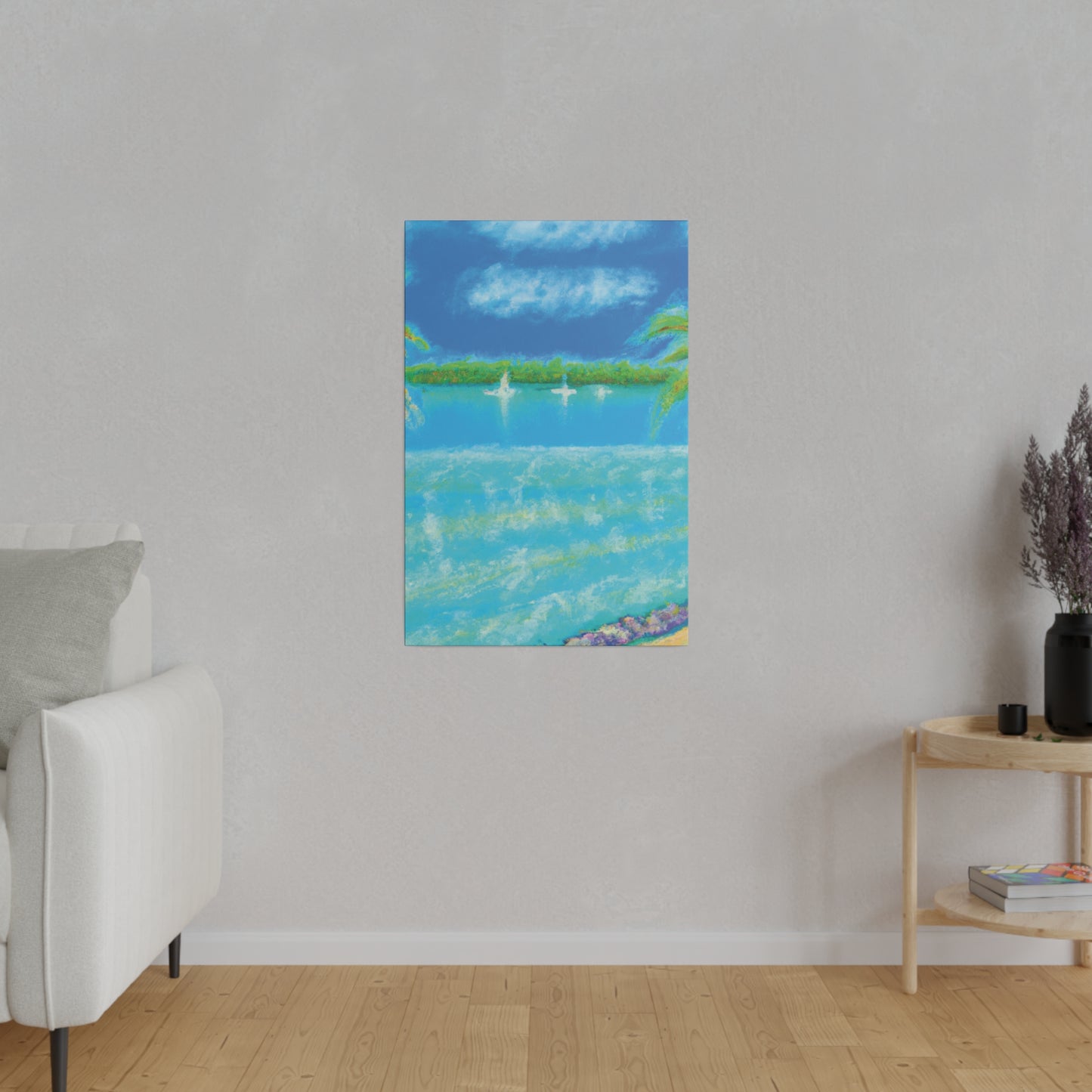 8369D - Bahamas Ocean Painting Print | Bahamas | Ocean | Beach | Poster | Home Decor | Wall Art | Canvas