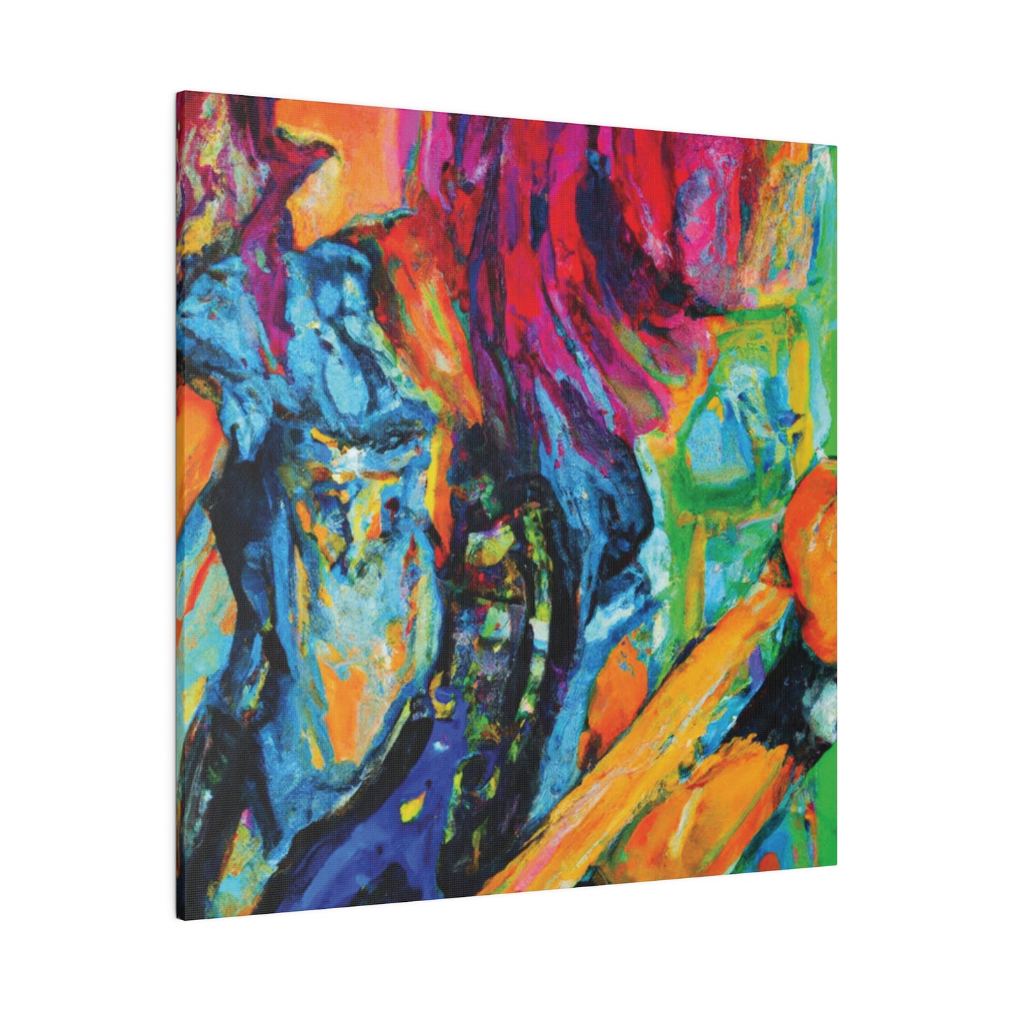 9483V - Rockstar Oil Painting Style Print | Poster | Home Decor | Wall Art | Music Art | Canvas