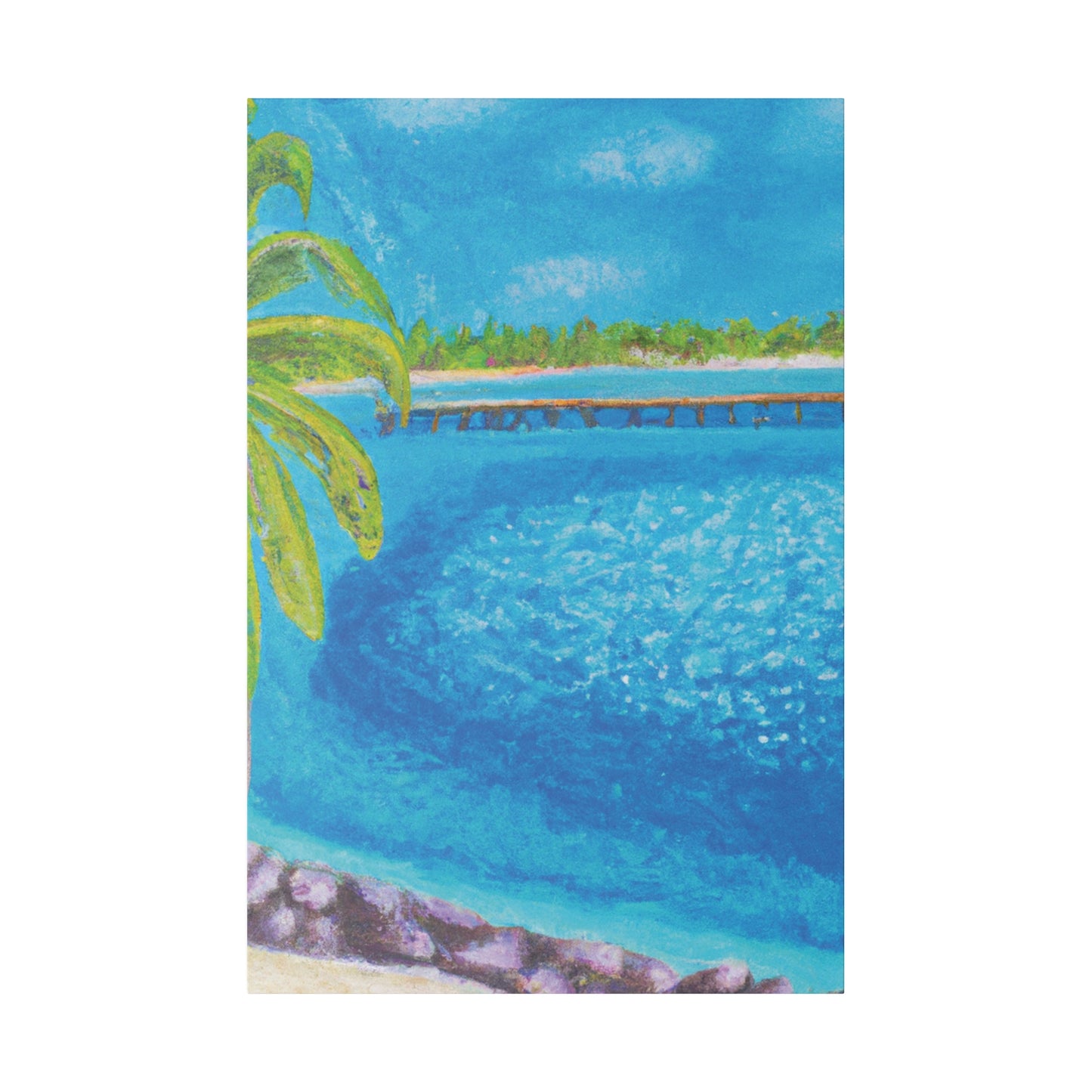 9462U - Bahamas Ocean Painting Print | Bahamas | Ocean | Beach | Poster | Home Decor | Wall Art | Canvas