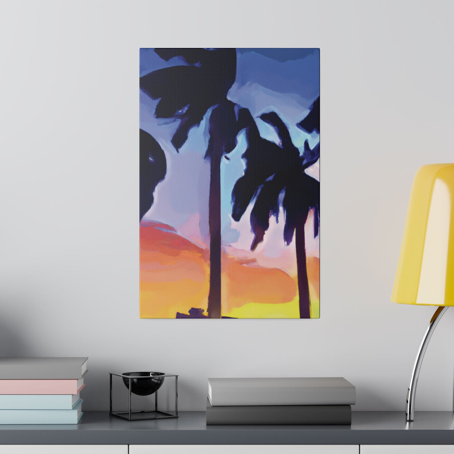 8208A - Miami Beach Sunset Painting Print | Miami | Beach | Sunset | Poster | Home Decor | Wall Art | Canvas