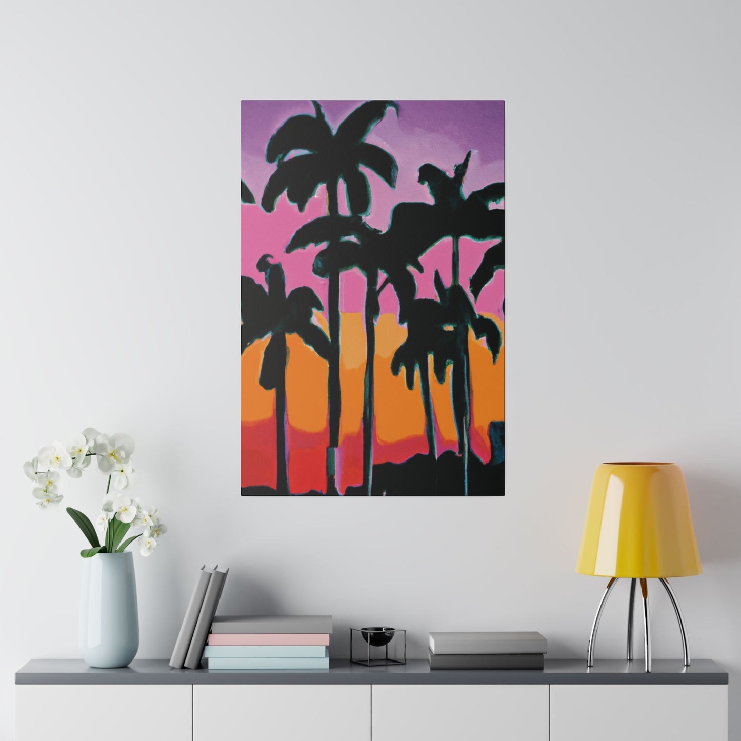 5108P - Miami Beach Sunset Painting Print | Miami | Beach | Sunset | Poster | Home Decor | Wall Art | Canvas