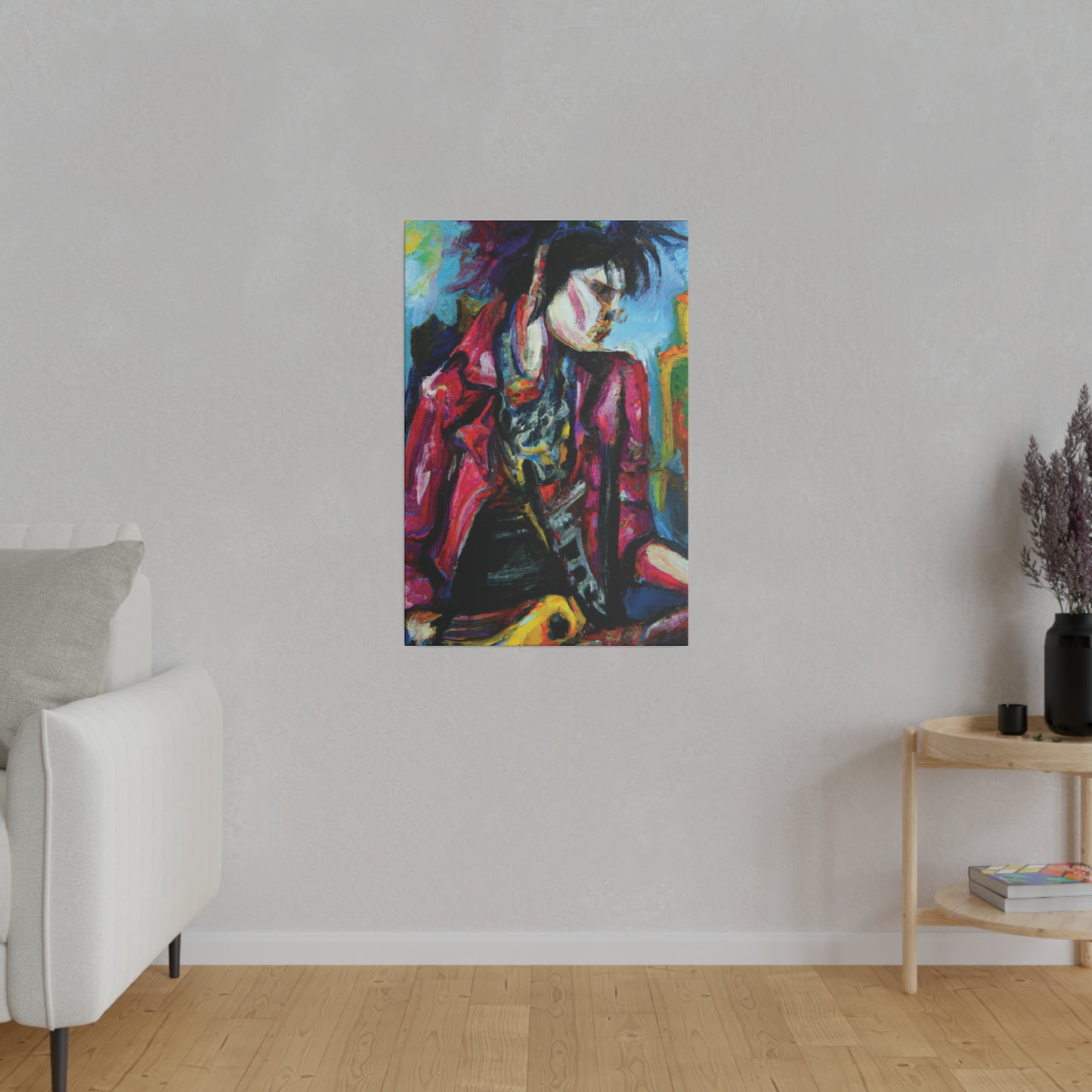 7152R - Rockstar Oil Painting Style Print | Poster | Home Decor | Wall Art | Music Art | Canvas