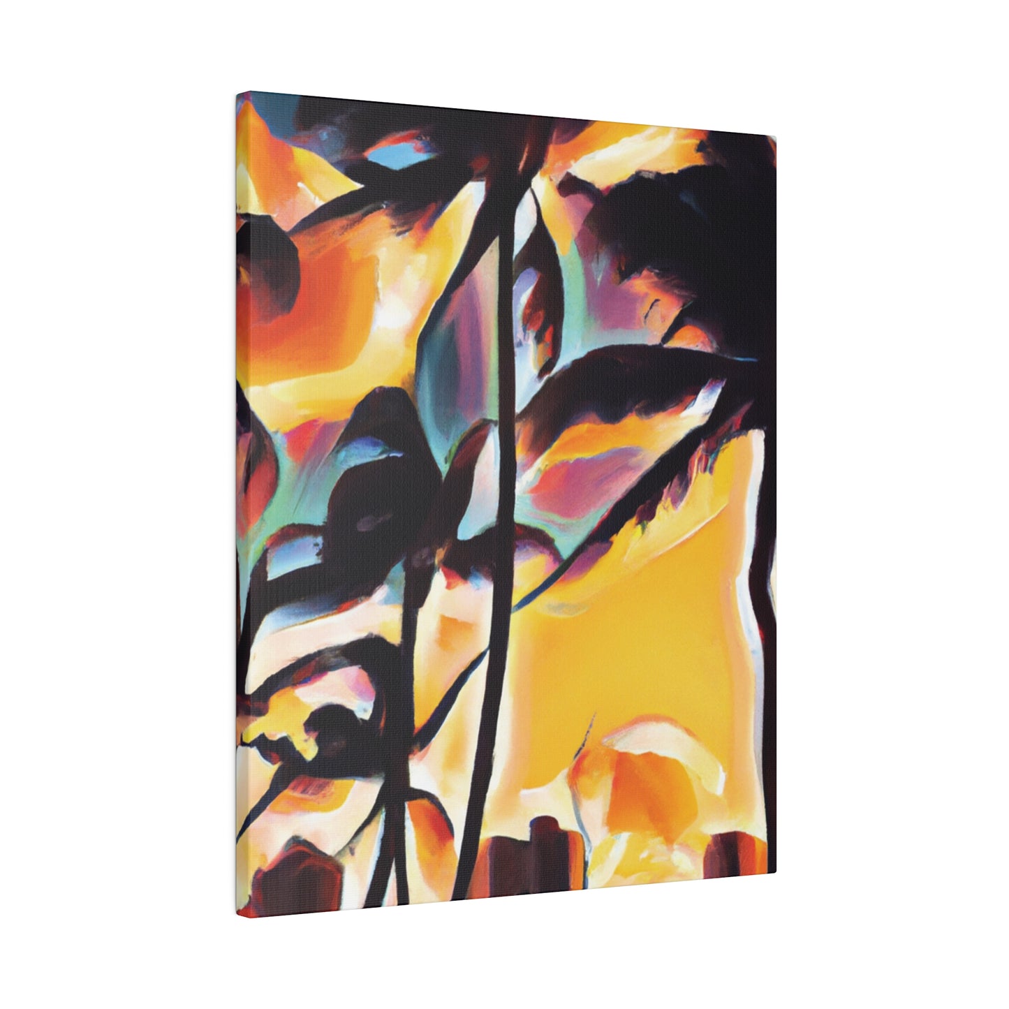 7343H - Miami Beach Sunset Painting Print | Miami | Beach | Sunset | Poster | Home Decor | Wall Art | Canvas