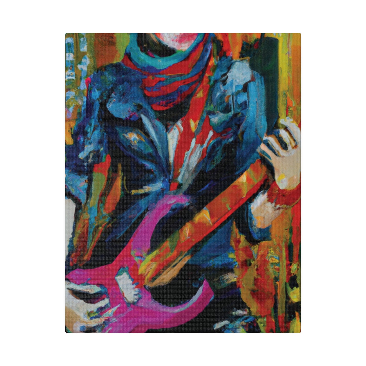 6226G - Rockstar Oil Painting Style Print | Poster | Home Decor | Wall Art | Music Art | Canvas