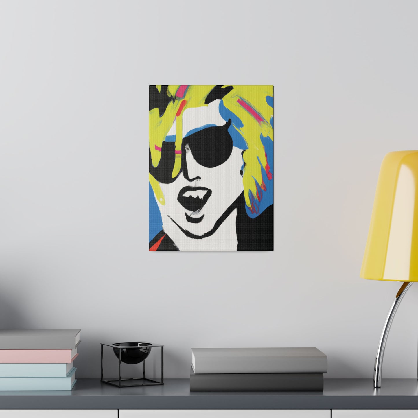 7500X - Rockstar Painting Print | Face | Abstract | Poster | Home Decor | Wall Art | Music Art | Canvas