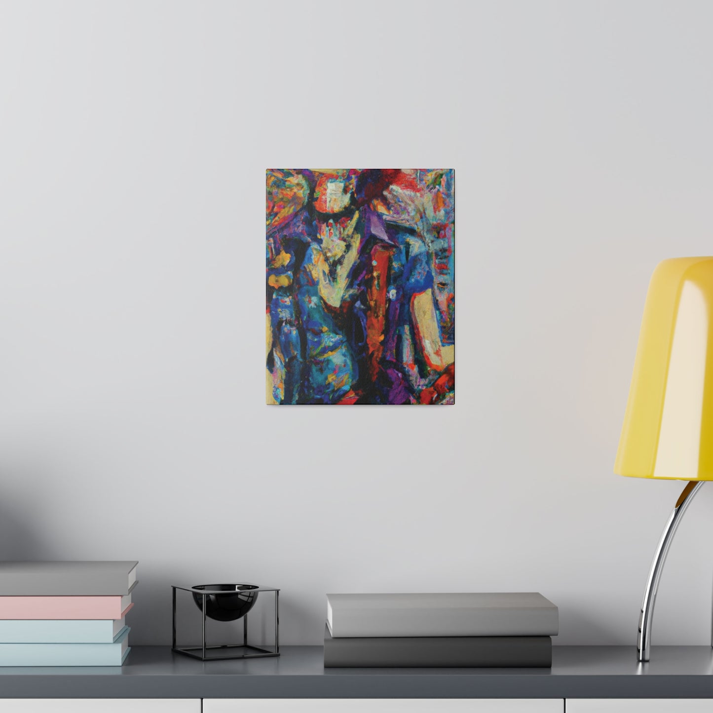 9667F - Rockstar Oil Painting Style Print | Poster | Home Decor | Wall Art | Music Art | Canvas