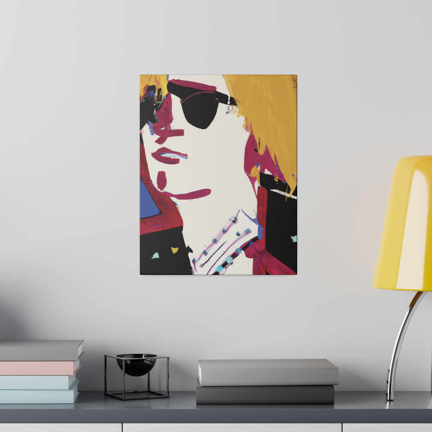 8305A - Rockstar Painting Print | Face | Abstract | Poster | Home Decor | Wall Art | Music Art | Canvas