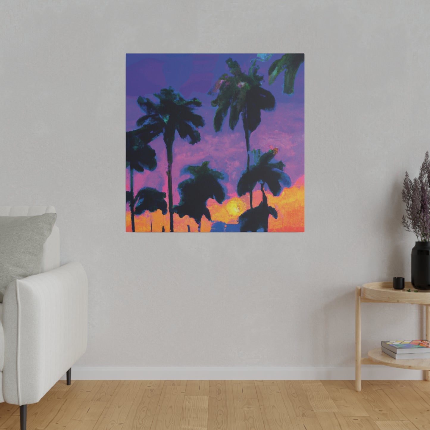 9232V - Miami Beach Sunset Painting Print | Miami | Beach | Sunset | Poster | Home Decor | Wall Art | Canvas