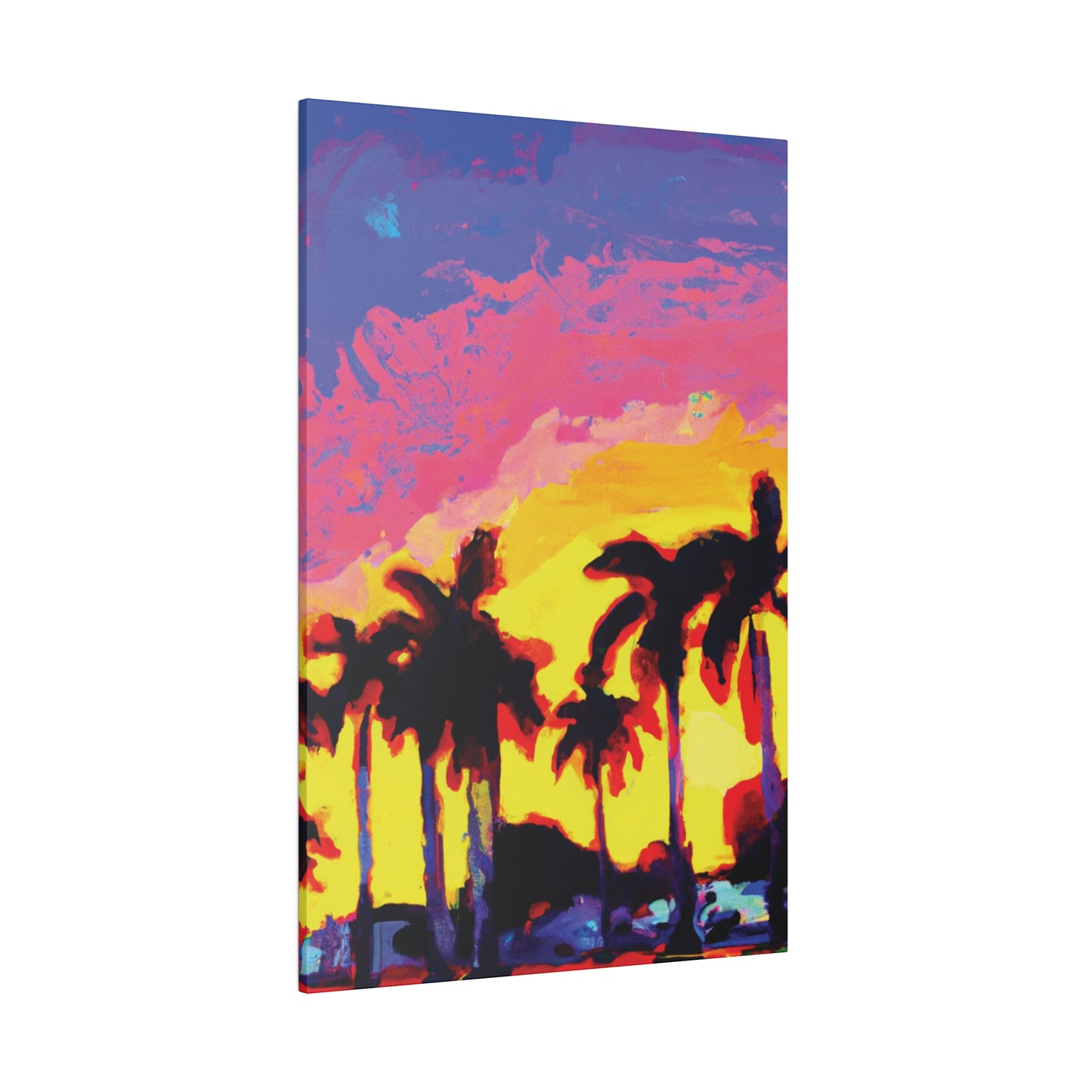9284G - Miami Beach Sunset Painting Print | Miami | Beach | Sunset | Poster | Home Decor | Wall Art | Canvas