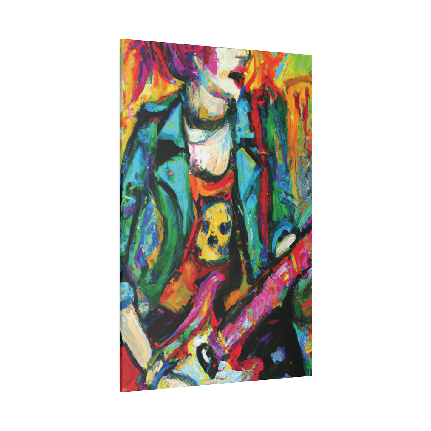 3118K - Rockstar Oil Painting Style Print | Poster | Home Decor | Wall Art | Music Art | Canvas