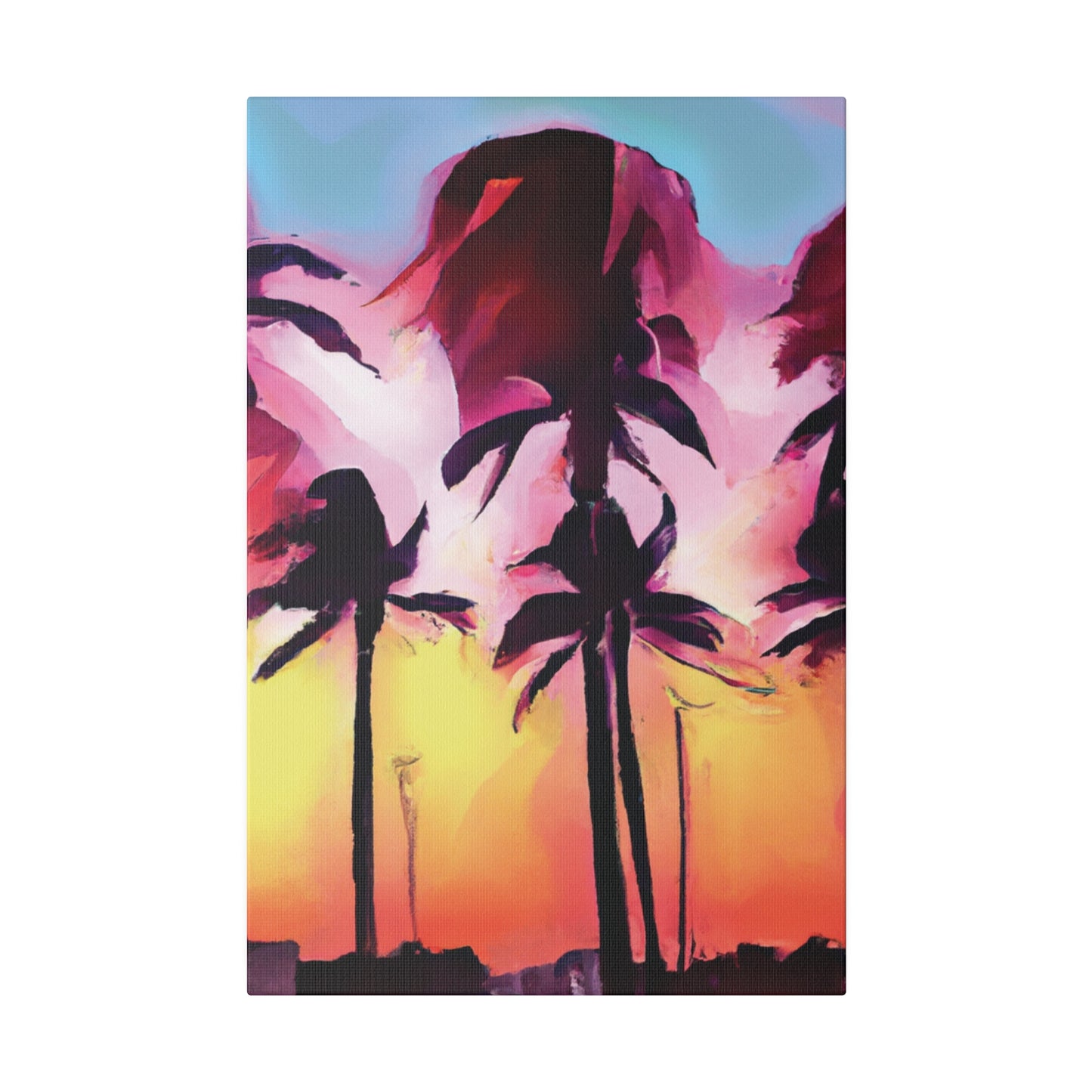 4536X - Miami Beach Sunset Painting Print | Miami | Beach | Sunset | Poster | Home Decor | Wall Art | Canvas