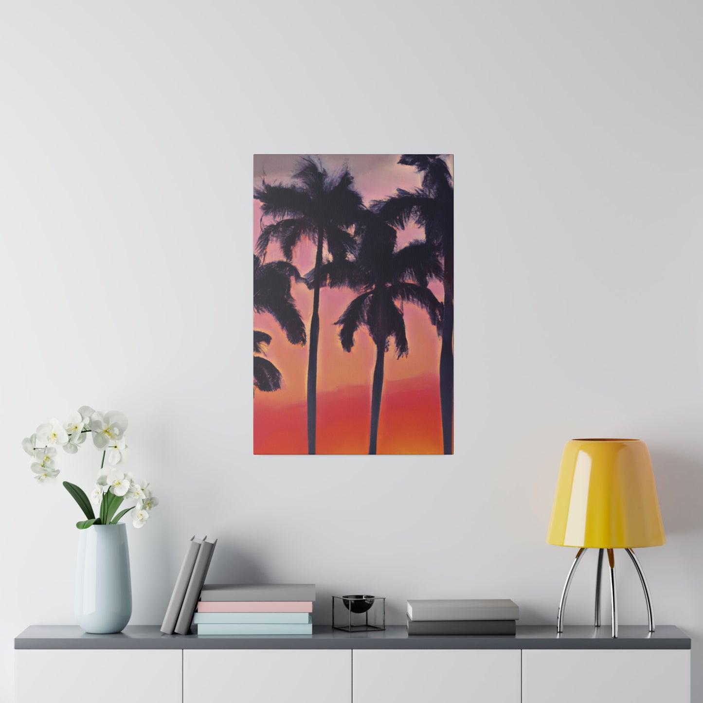 7239V - Miami Beach Sunset Painting Print | Miami | Beach | Sunset | Poster | Home Decor | Wall Art | Canvas