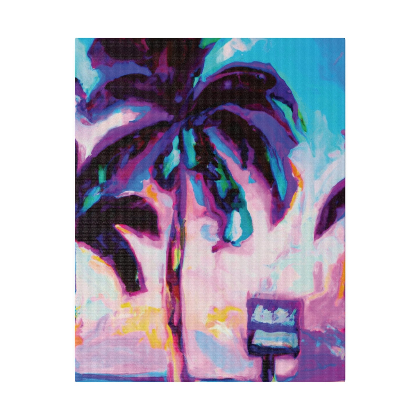 5753H - Miami Beach Sunset Painting Print | Miami | Beach | Sunset | Poster | Home Decor | Wall Art | Canvas