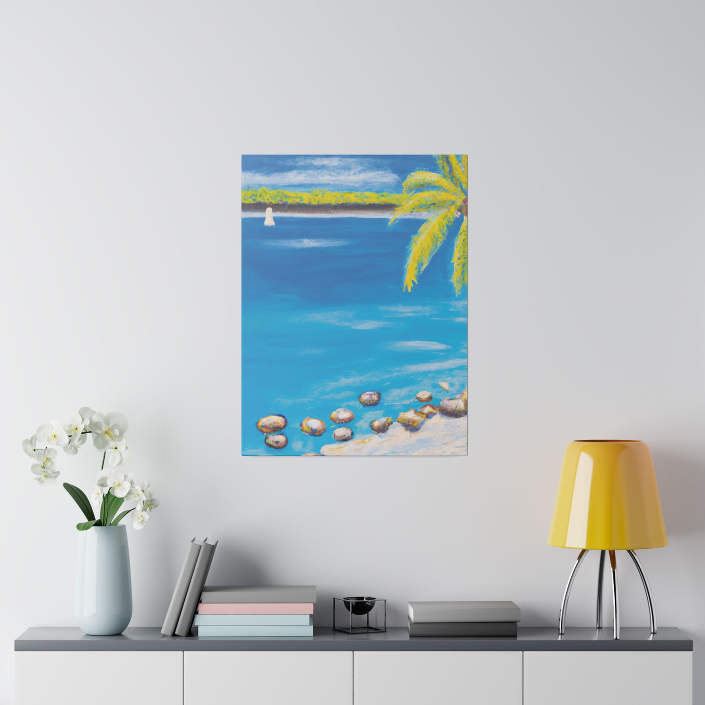 8593F - Bahamas Ocean Painting Print | Bahamas | Ocean | Beach | Poster | Home Decor | Wall Art | Canvas