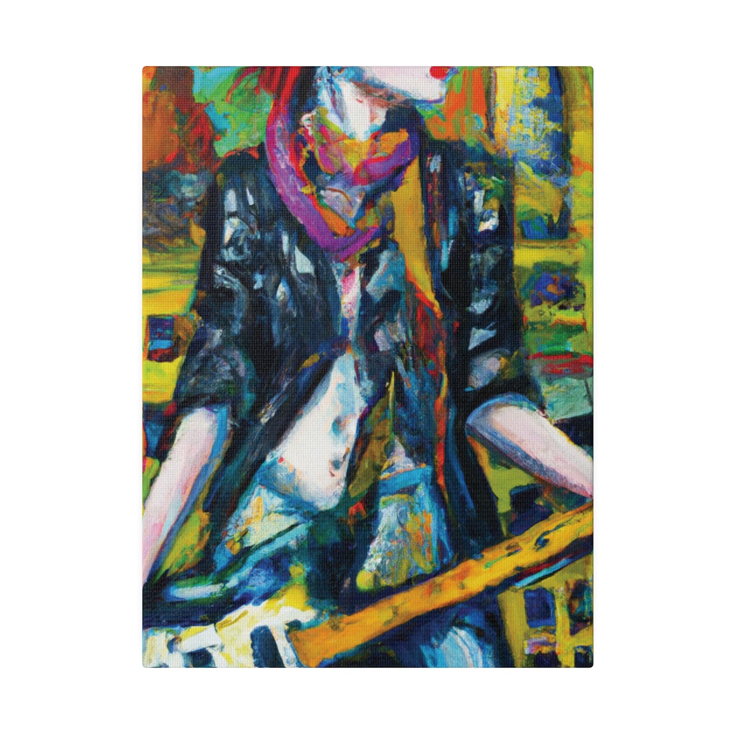 3589A - Rockstar Oil Painting Style Print | Poster | Home Decor | Wall Art | Music Art | Canvas