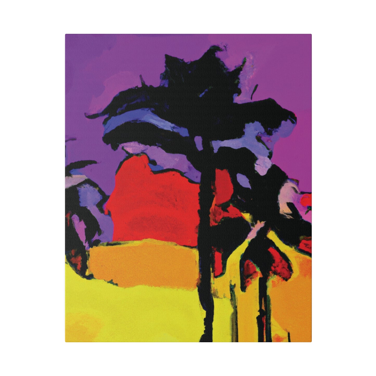 4854H - Miami Beach Sunset Painting Print | Miami | Beach | Sunset | Poster | Home Decor | Wall Art | Canvas