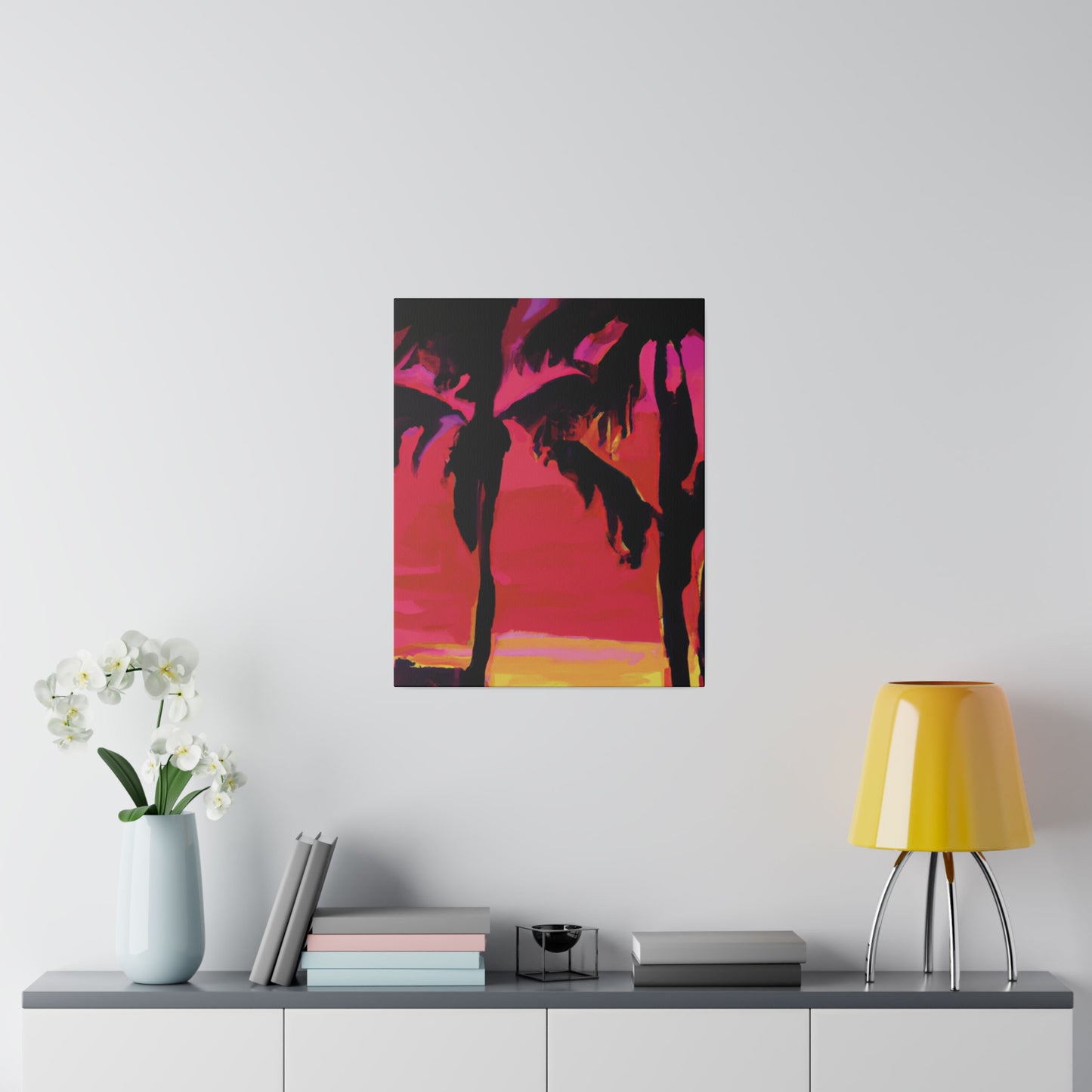 3182A - Miami Beach Sunset Painting Print | Miami | Beach | Sunset | Poster | Home Decor | Wall Art | Canvas