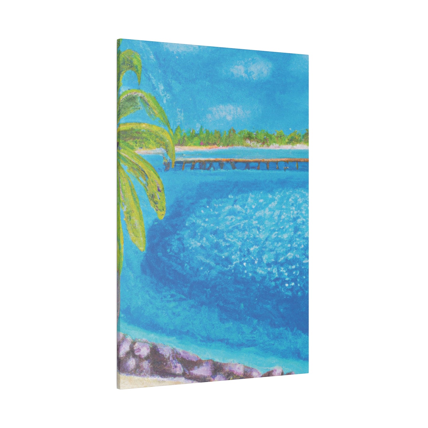 9462U - Bahamas Ocean Painting Print | Bahamas | Ocean | Beach | Poster | Home Decor | Wall Art | Canvas