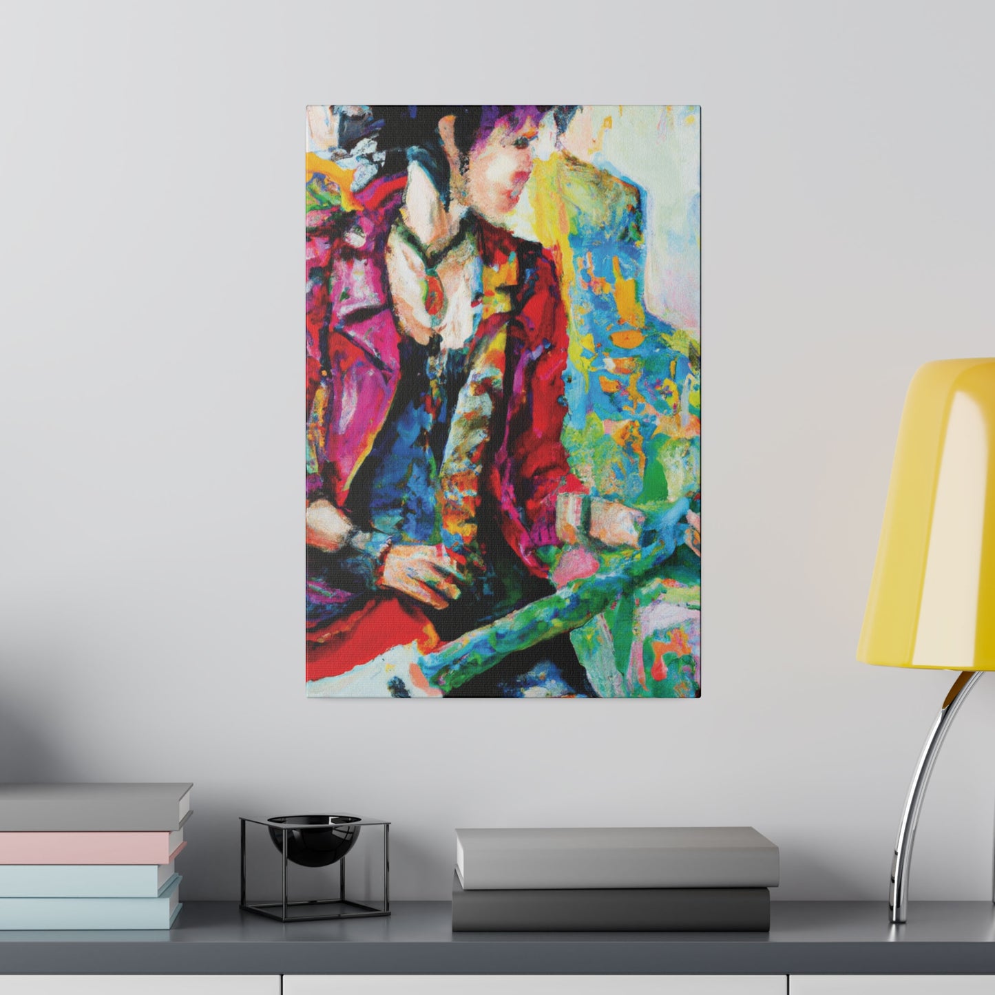 7234K - Rockstar Oil Painting Style Print | Poster | Home Decor | Wall Art | Music Art | Canvas