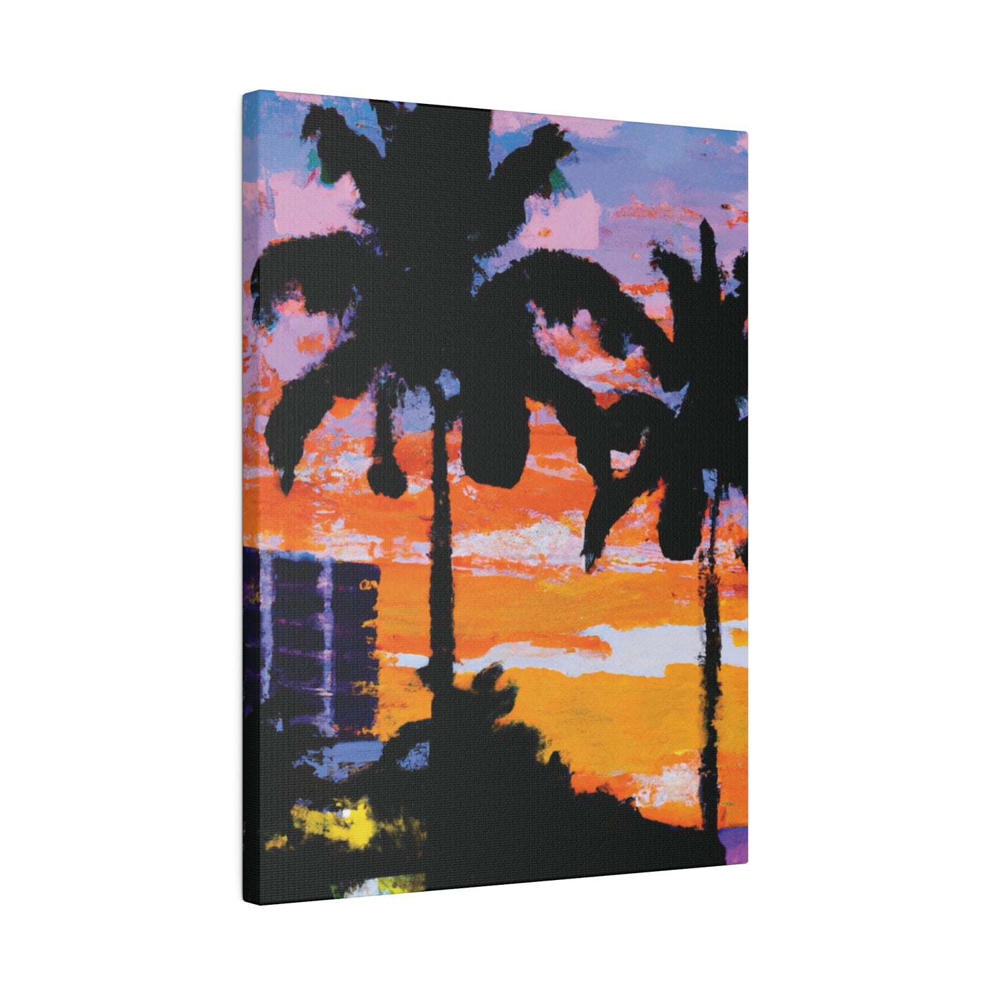 4756G - Miami Beach Sunset Painting Print | Miami | Beach | Sunset | Poster | Home Decor | Wall Art | Canvas