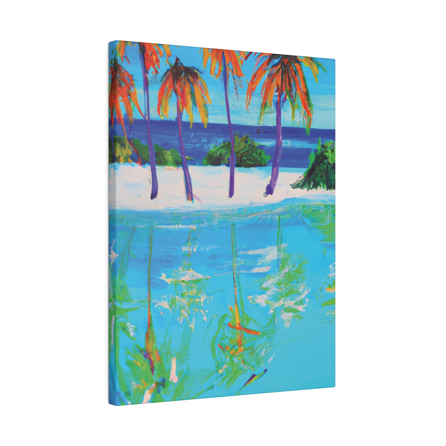 4518F - Bahamas Ocean Painting Print | Bahamas | Ocean | Beach | Poster | Home Decor | Wall Art | Canvas