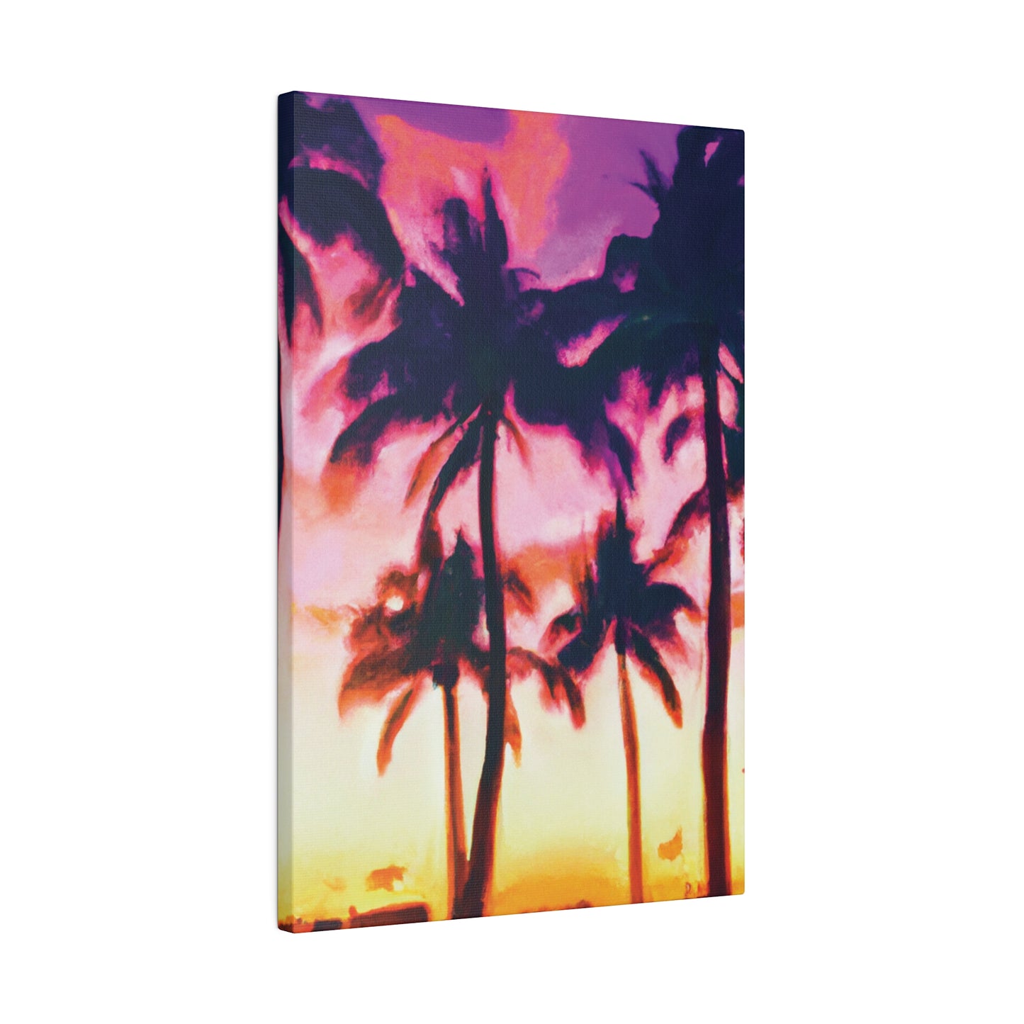 7266A - Miami Beach Sunset Painting Print | Miami | Beach | Sunset | Poster | Home Decor | Wall Art | Canvas