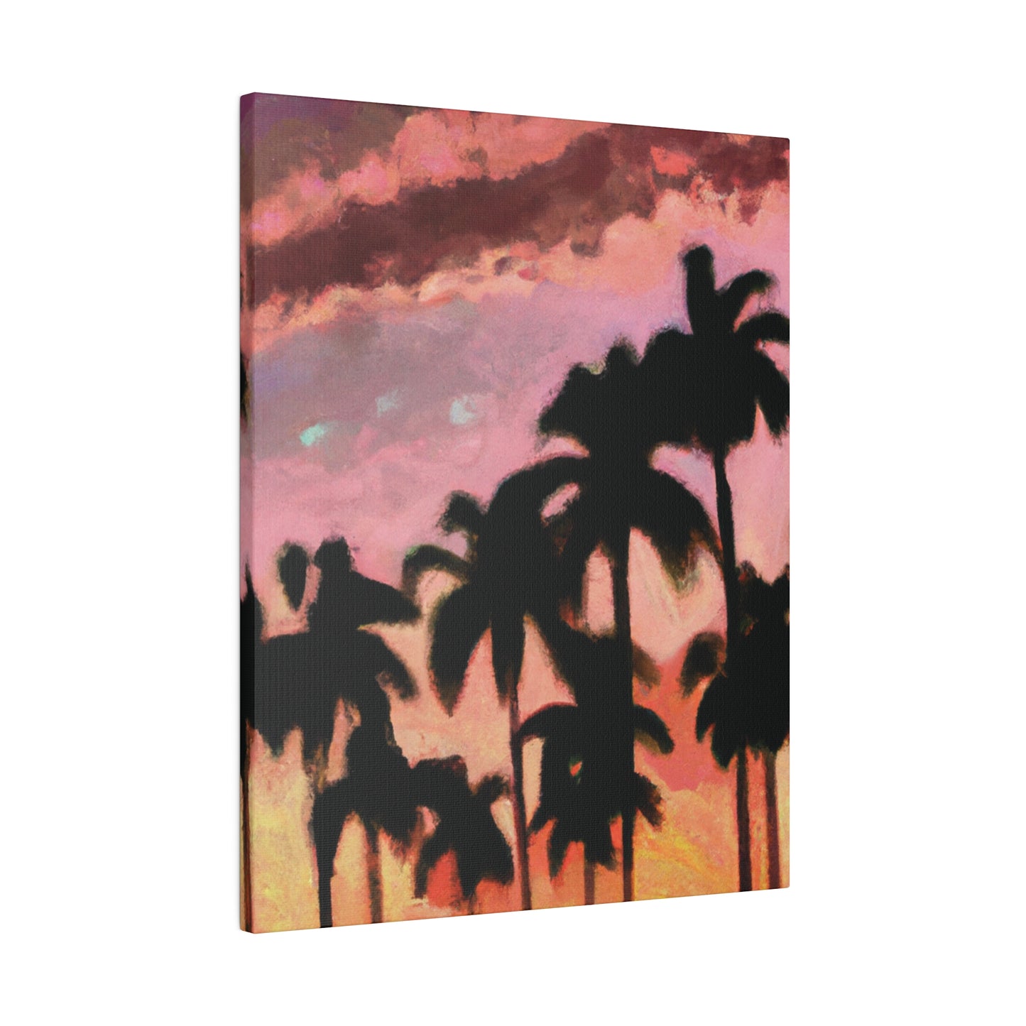 8559Q - Miami Beach Sunset Painting Print | Miami | Beach | Sunset | Poster | Home Decor | Wall Art | Canvas