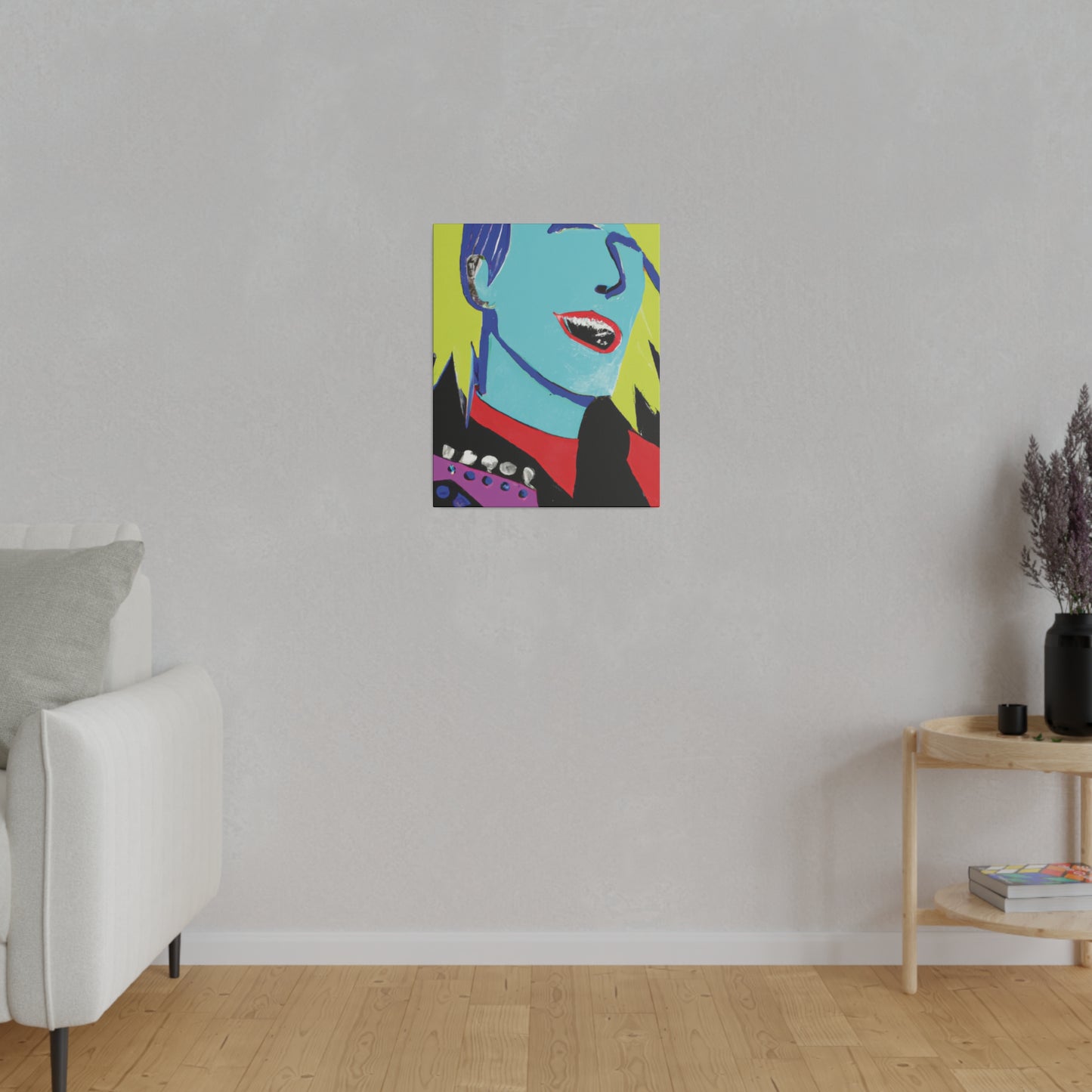 6451X - Rockstar Painting Print | Face | Abstract | Poster | Home Decor | Wall Art | Music Art | Canvas